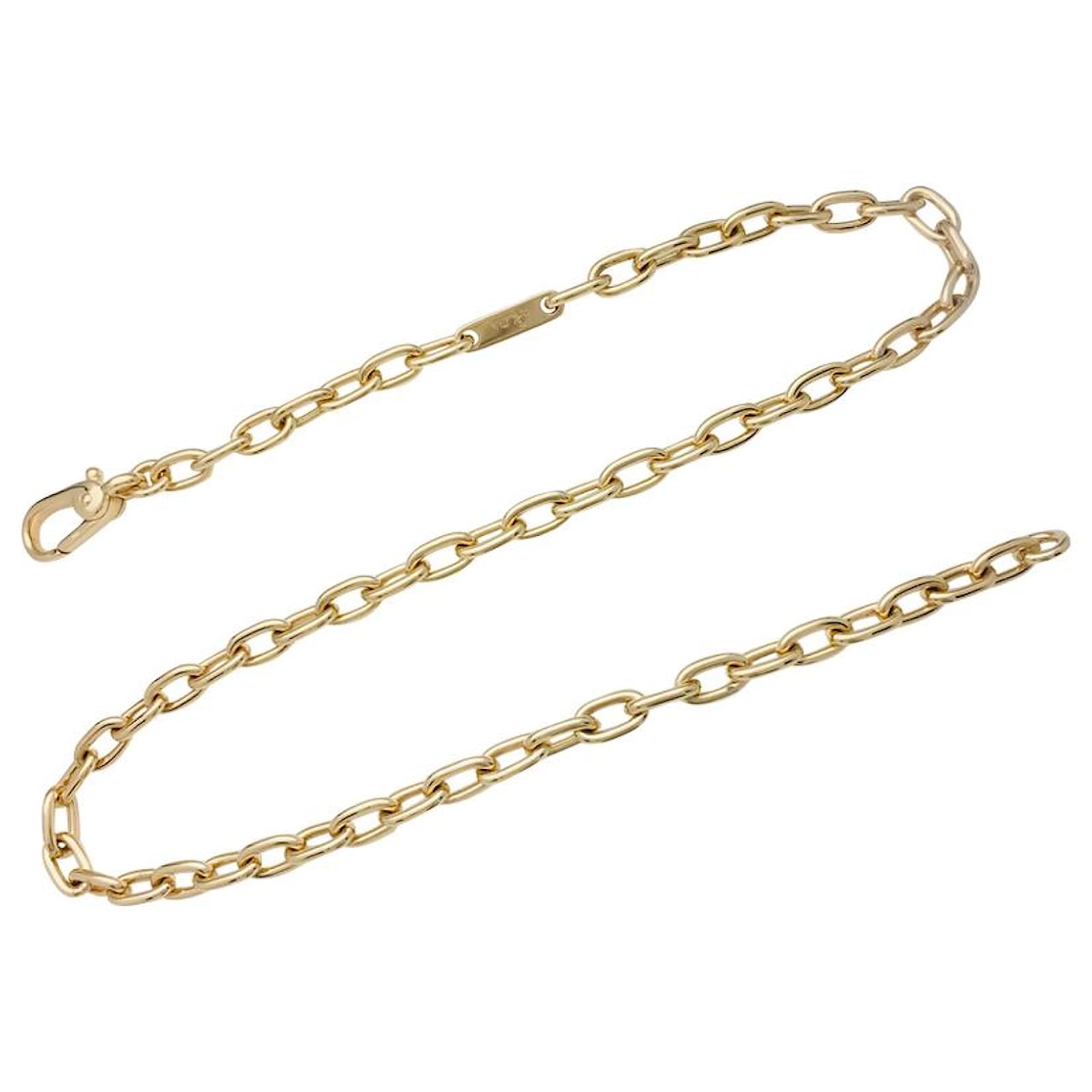 Collana regolabile in oro giallo 10k con catena assortita da 22