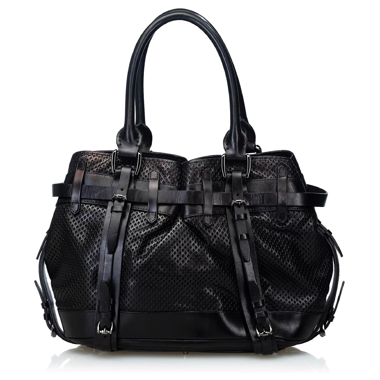 Burberry Sac ?� bandouli?�re Rowan en cuir noir ref.119483 - Joli Closet