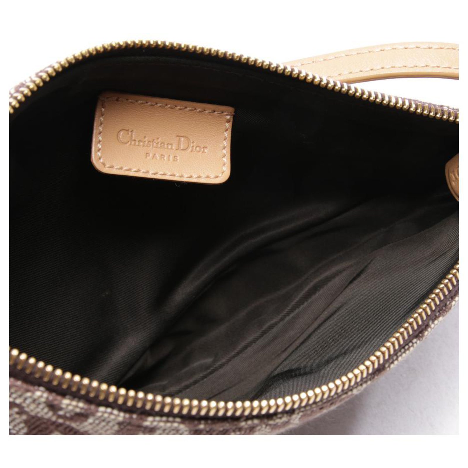 Dior SADDLE bag Brown Cloth ref.119699 Joli Closet