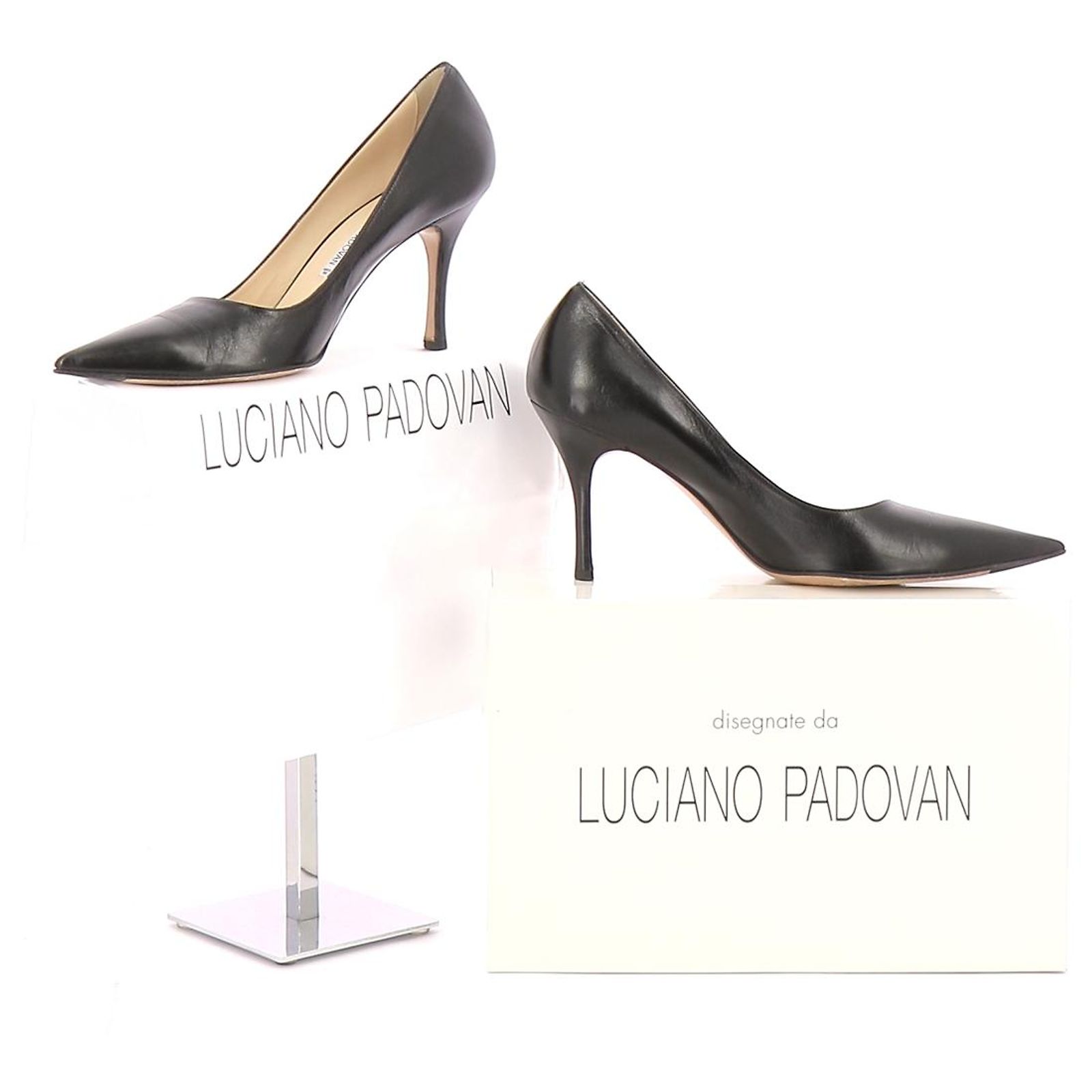 Escarpins Luciano Padovan - Marron - Pointure 35 - Occasion Bon état - Talons Cuir