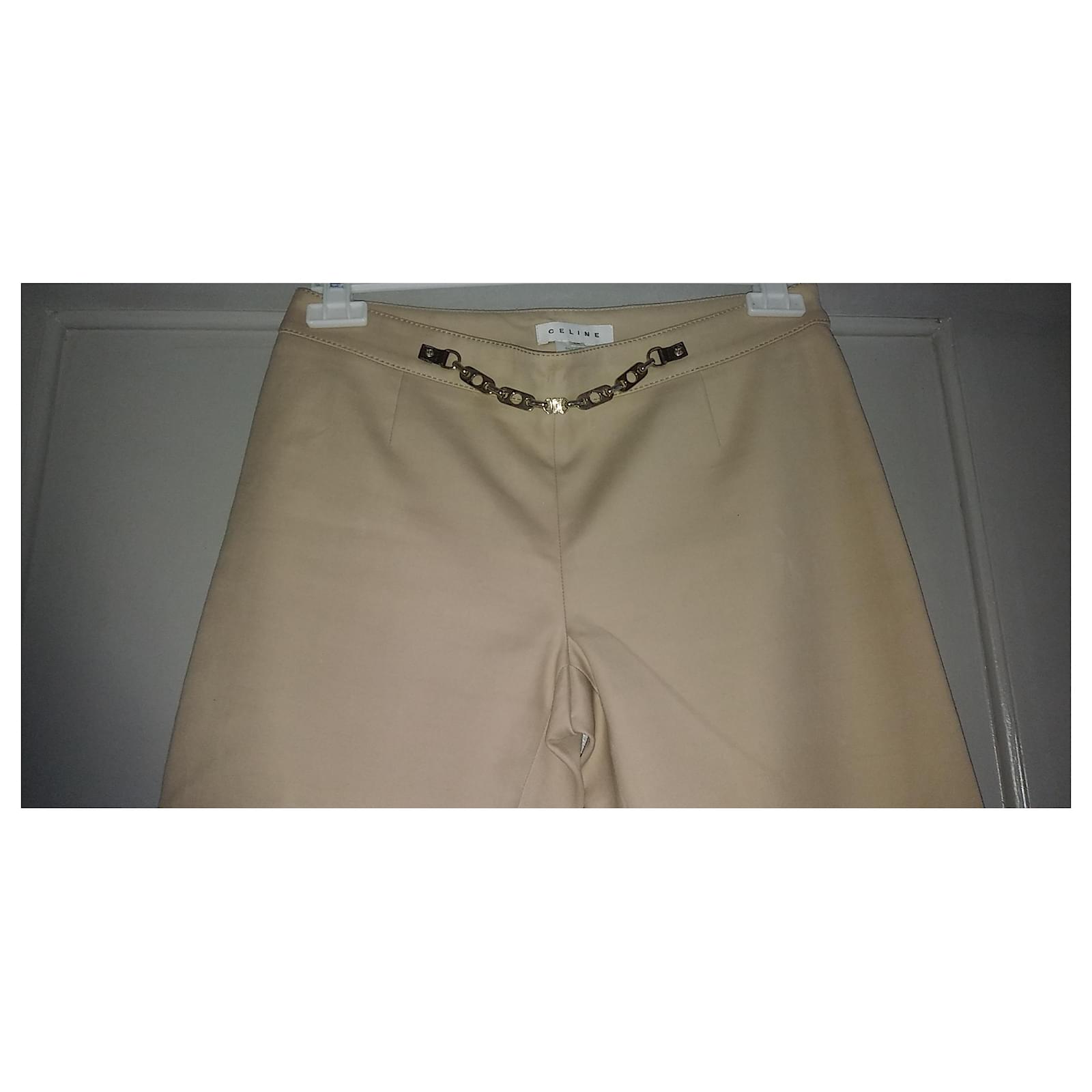 Pantalon femme beige foncé slim coupe confort - 21810 Pantalon femme beige foncé slim coupe confort - 21810