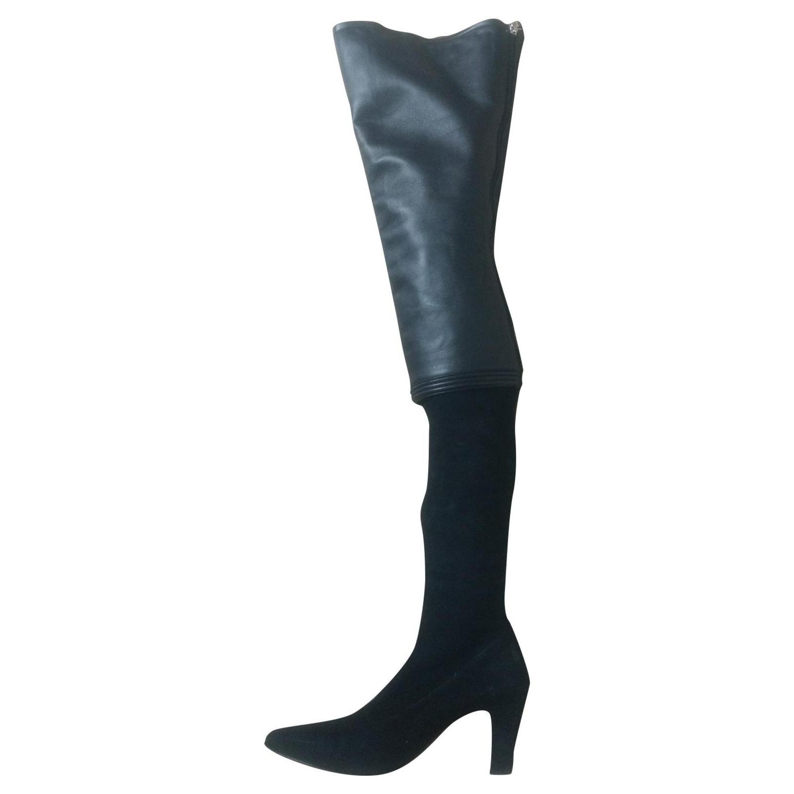 Chanel Boots Black Nylon ref.565609 - Joli Closet