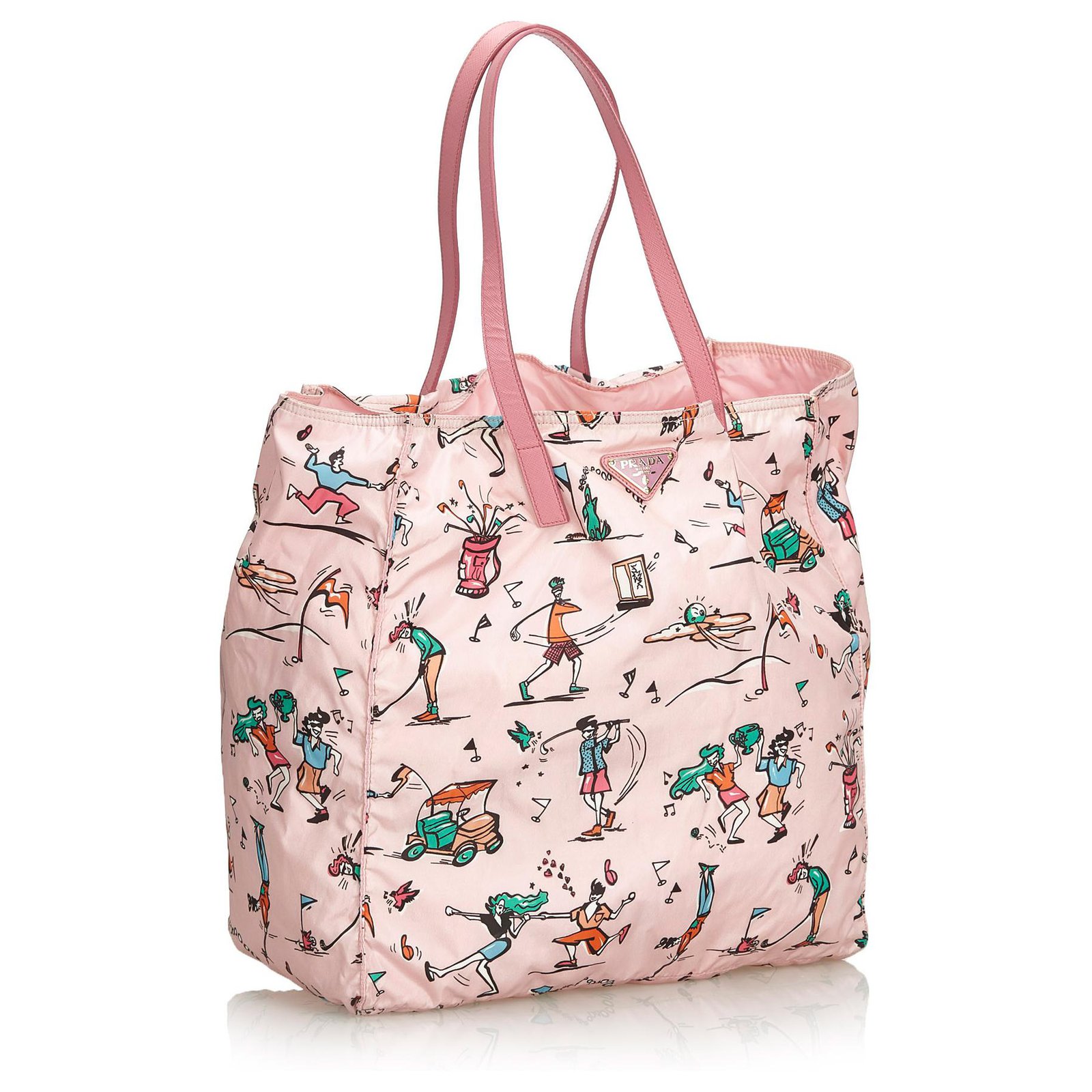 Plexi bag tote Prada Pink in Plastic - 26535893