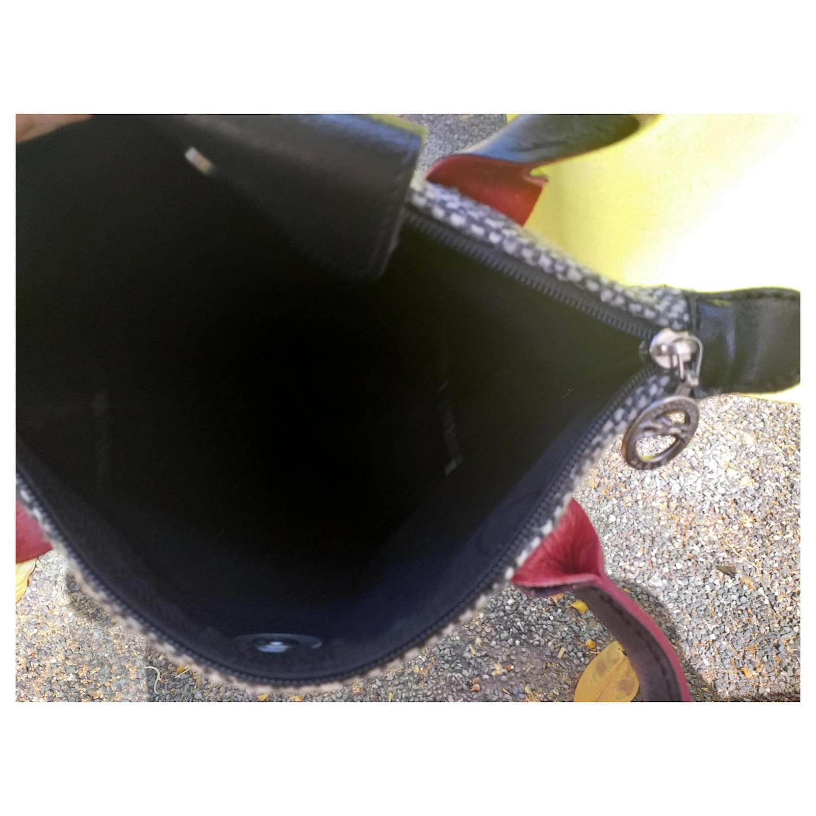 Longchamp Folding Handbags Wool Grey Ref 1849 Joli Closet