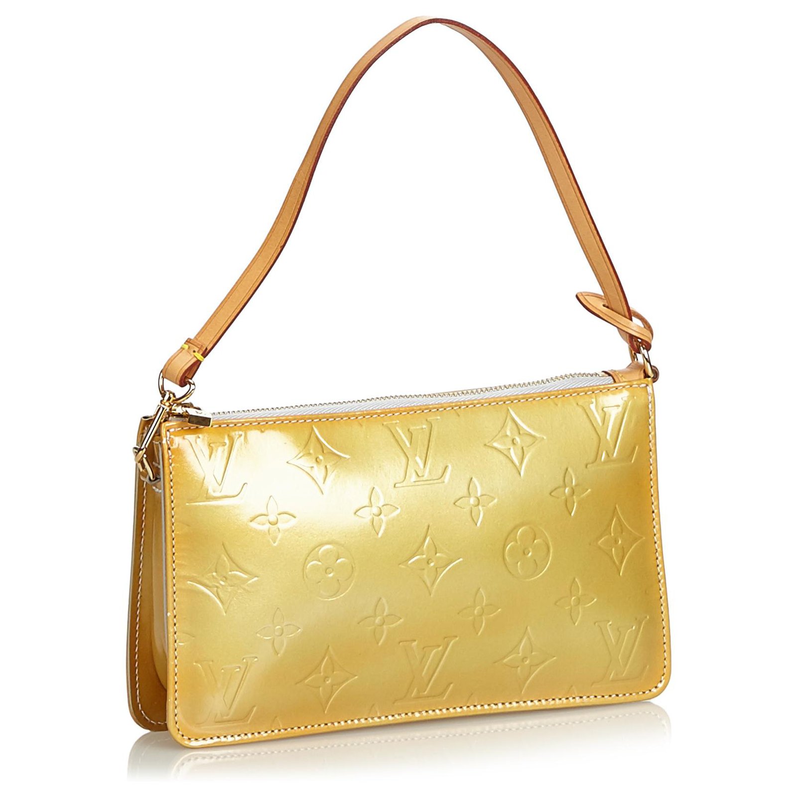 Louis Vuitton Pochette Lexington Monogram Vernis Peppermint in Patent  Leather with Gold-tone - US