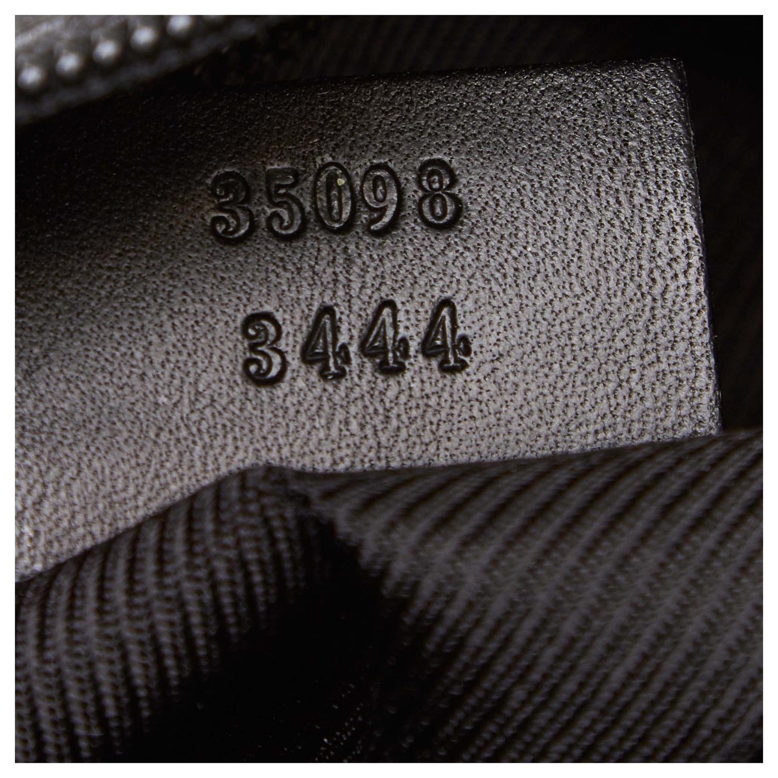 Gucci Black GG Jacquard Baguette Leather Cloth ref.120897 - Joli Closet