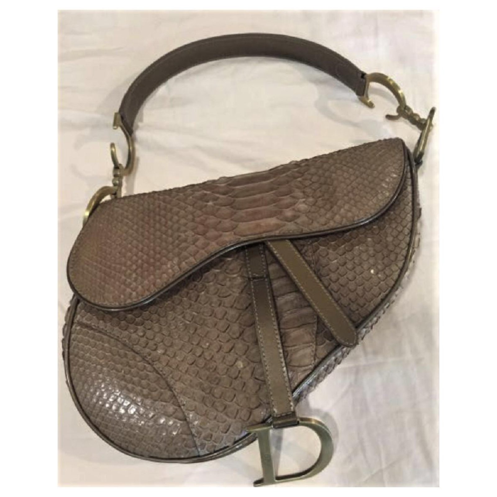 Christian Dior Dior Snakeskin saddlebag 