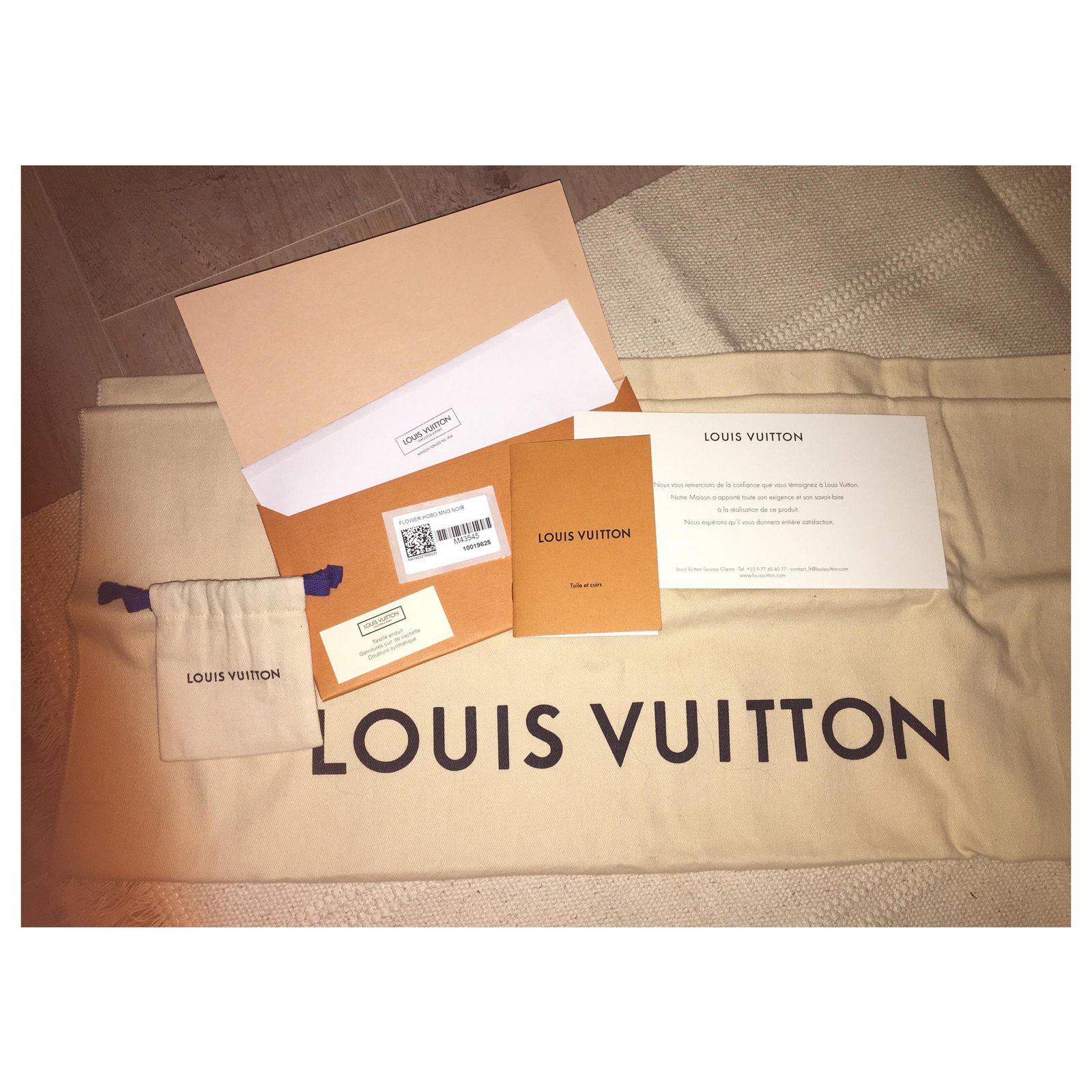 Louis Vuitton Flower Hobo Black Dark brown Cloth ref.121338 - Joli Closet