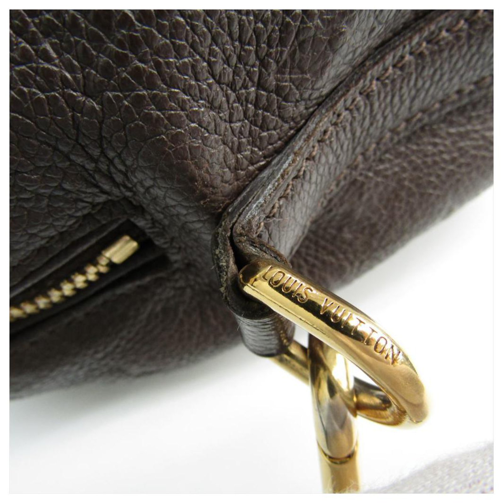 Louis Vuitton Brown Empreinte Speedy 25 Dark brown Leather Pony-style  calfskin ref.121959 - Joli Closet