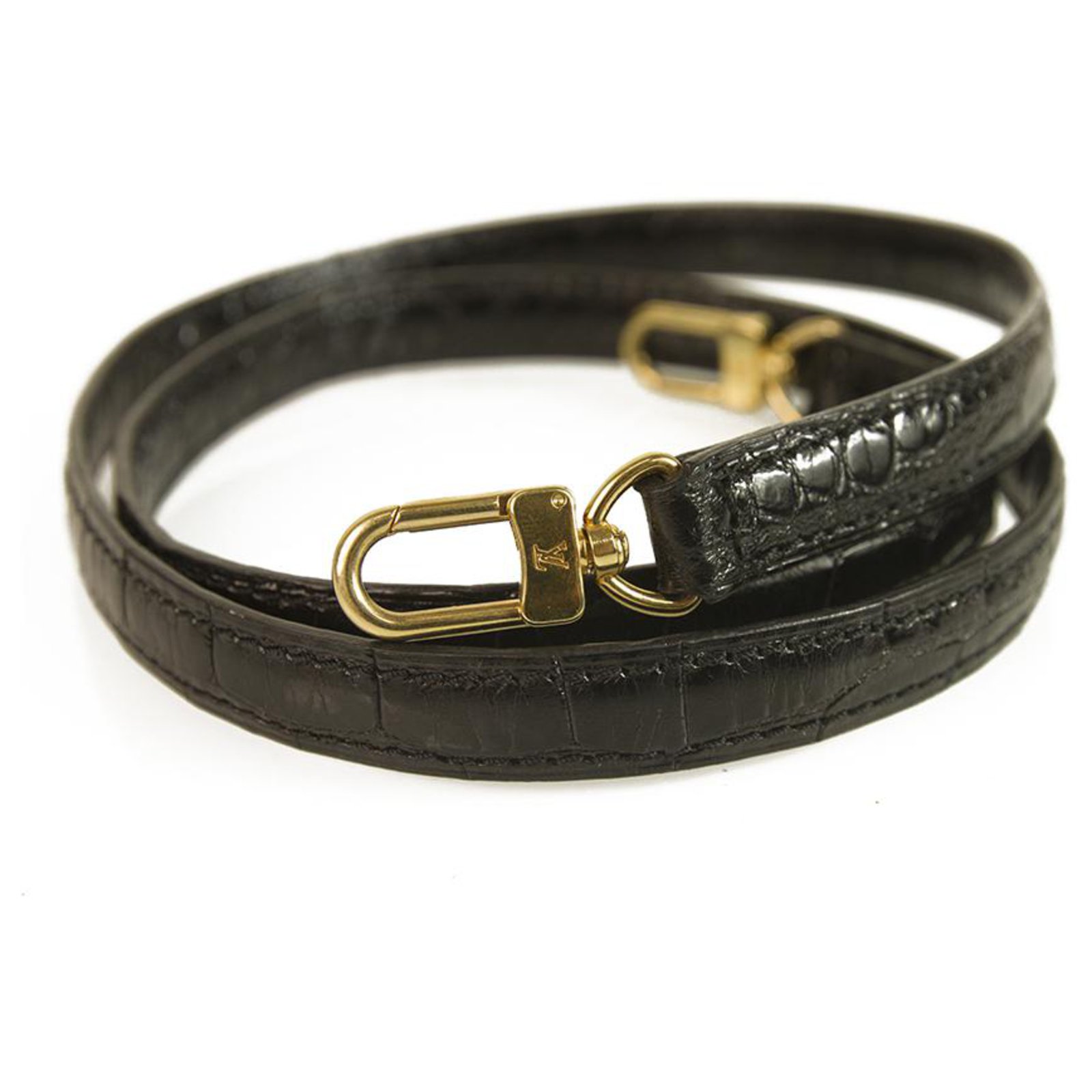 Louis Vuitton Alma shoulder bag black shinny crocodile leather Exotic  leather ref.514781 - Joli Closet