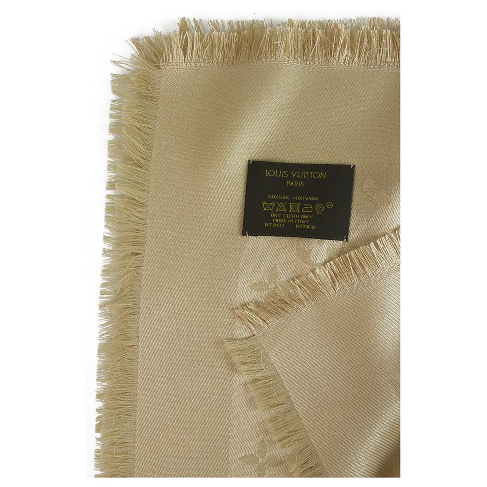 Louis Vuitton monogram DUNE Beige Silk Wool ref.192590 - Joli Closet