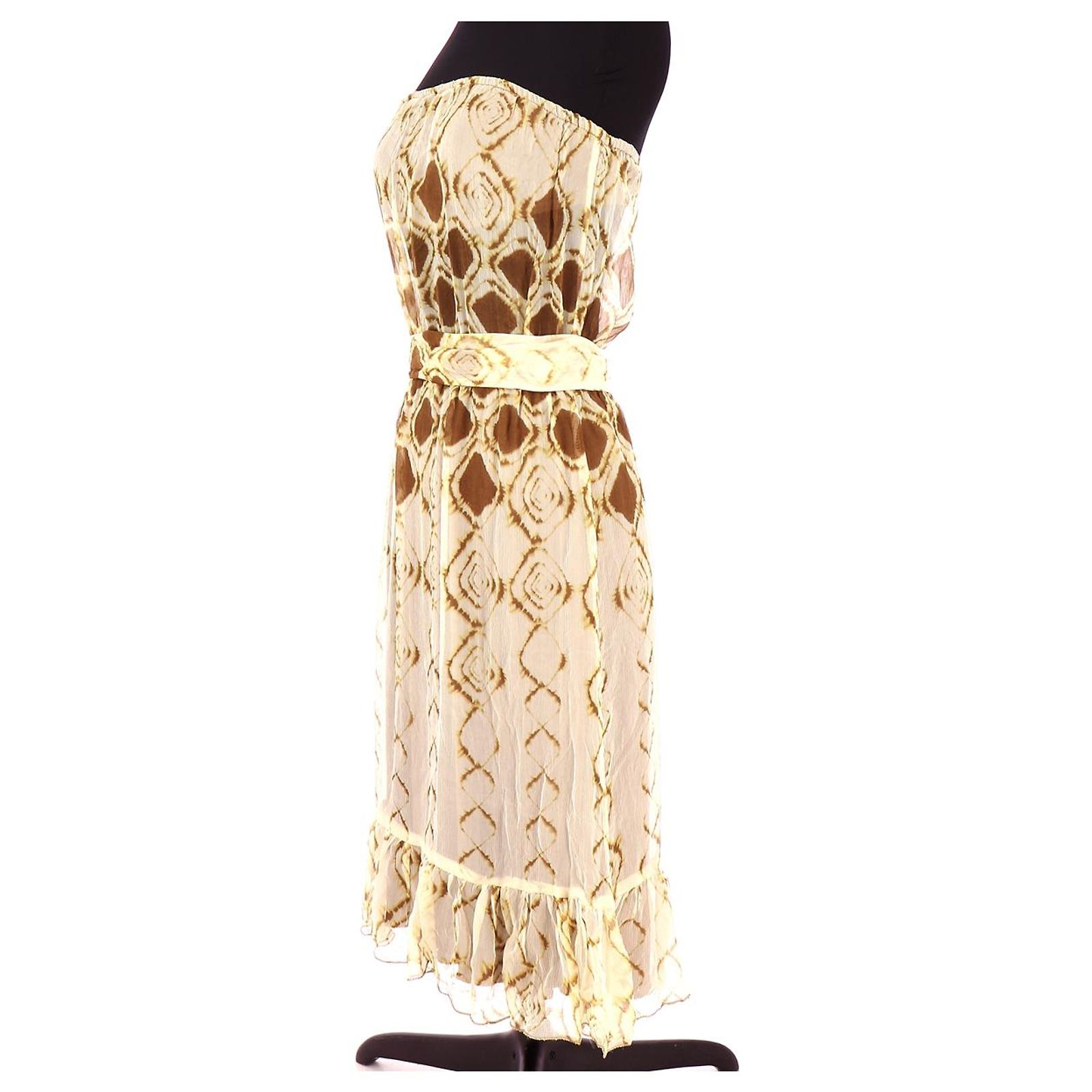 Robe Noire MAJE En Soie Et Cachemire - Taille T1 (36) - Neuf Avec étiquettes - Luxe