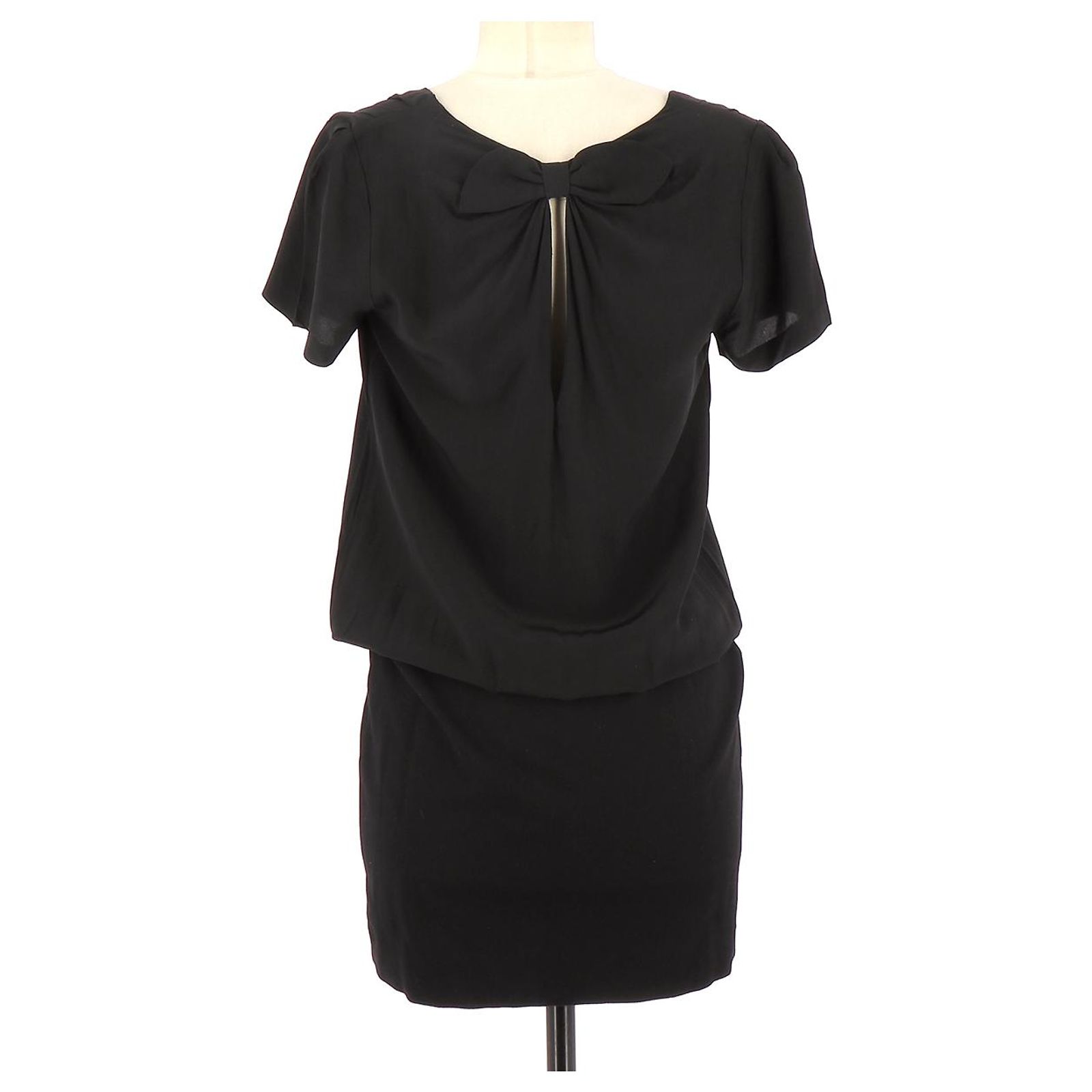 Robe longue épaules dénudées en mesh à manches longues SOVERE Cascade