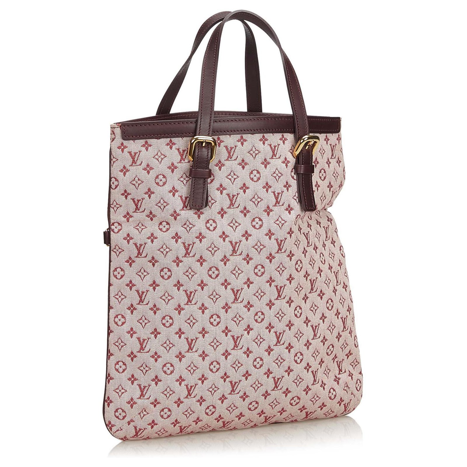 Louis Vuitton Pink Monogram Mini Lin Francoise Brown Dark brown