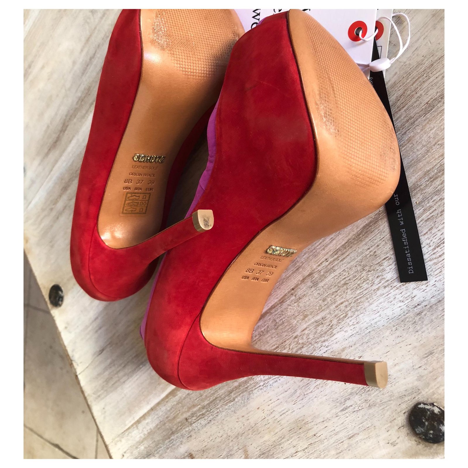 schutz red heels