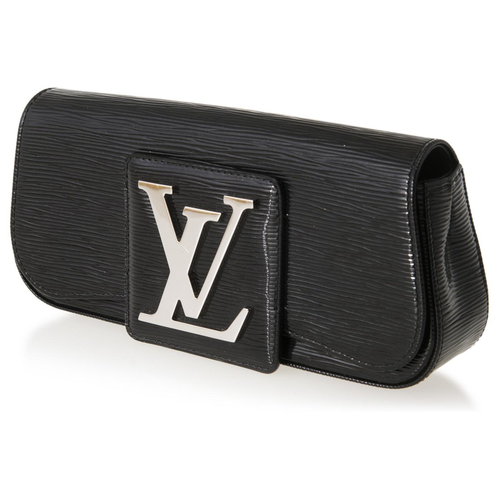 Louis Vuitton Black Electric EPI Leather Sobe Clutch