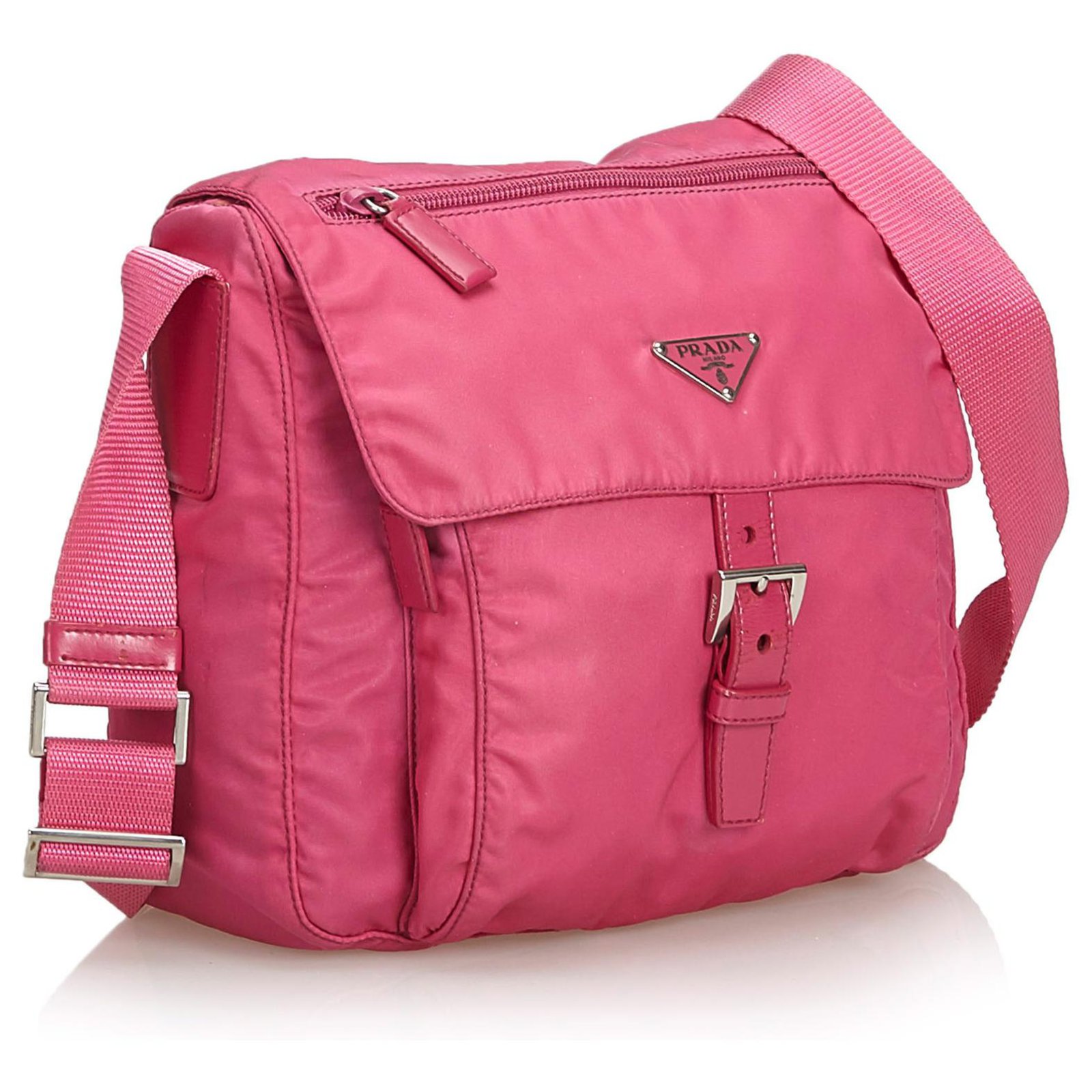 PRADA Shoulder Bag Nylon Red Auth 49037 ref.1012267 - Joli Closet