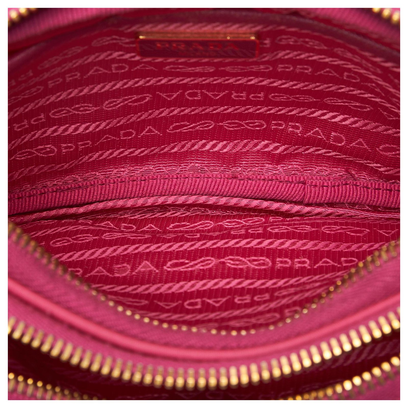 Prada Pink Nylon Crossbody Bag Leather Cloth ref.123332 - Joli Closet