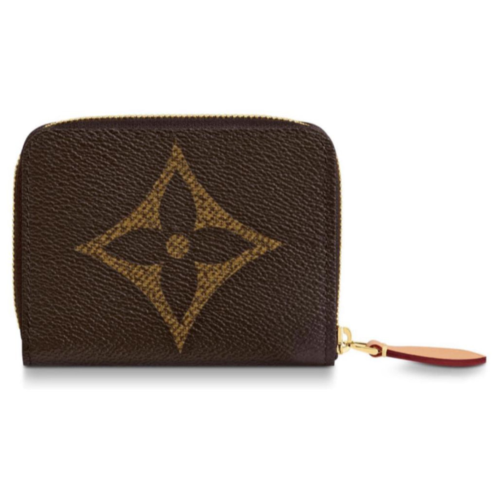 Louis Vuitton Zippy coin giant monogram LV Brown Leather ref.123458 - Joli  Closet