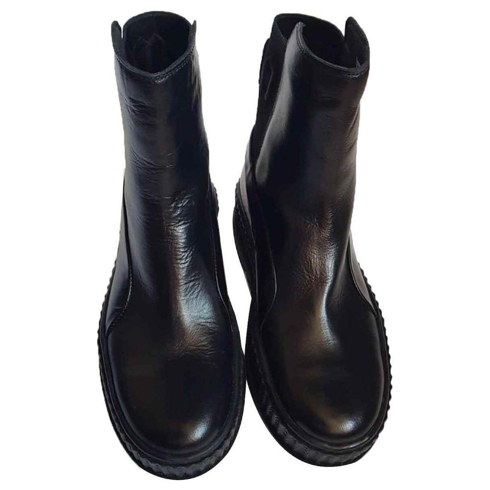Puma Ankle Boots Fenty X Puma By Rihanna Ankle Boots Leather Black Ref Joli Closet