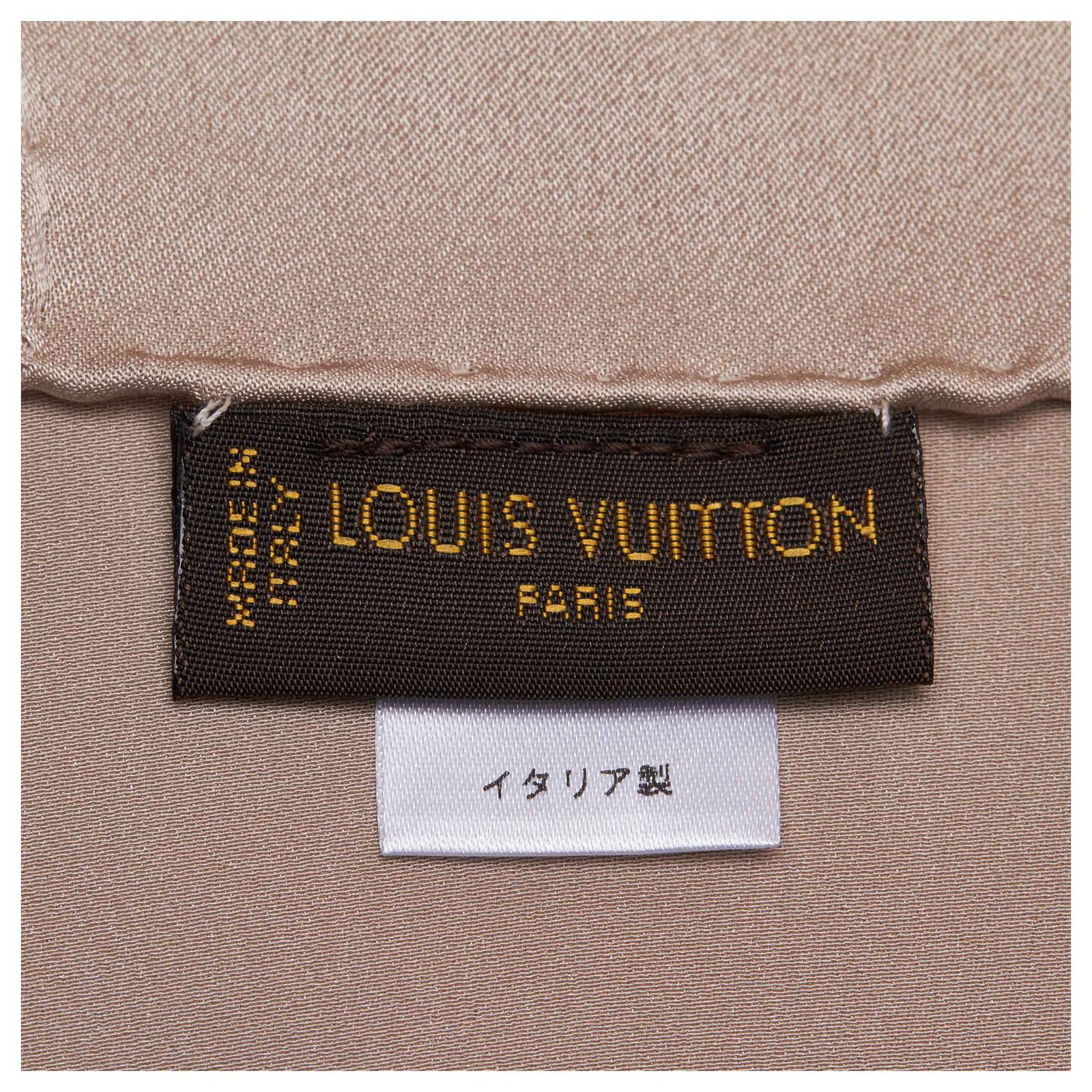 Louis Vuitton Beige Monogram Monaco Silk Scarf Louis Vuitton