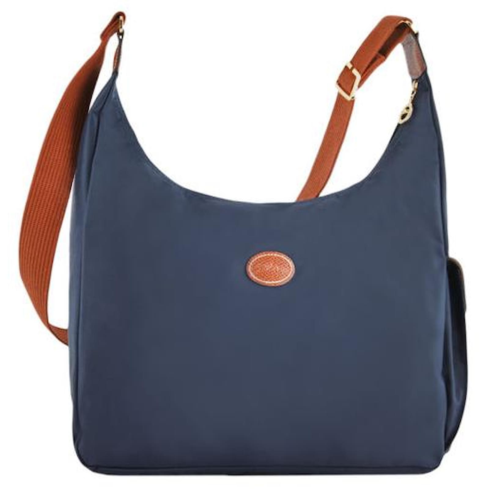 HOBO LONGCHAMP Nylon Bleu Marine ref.124531 Joli Closet