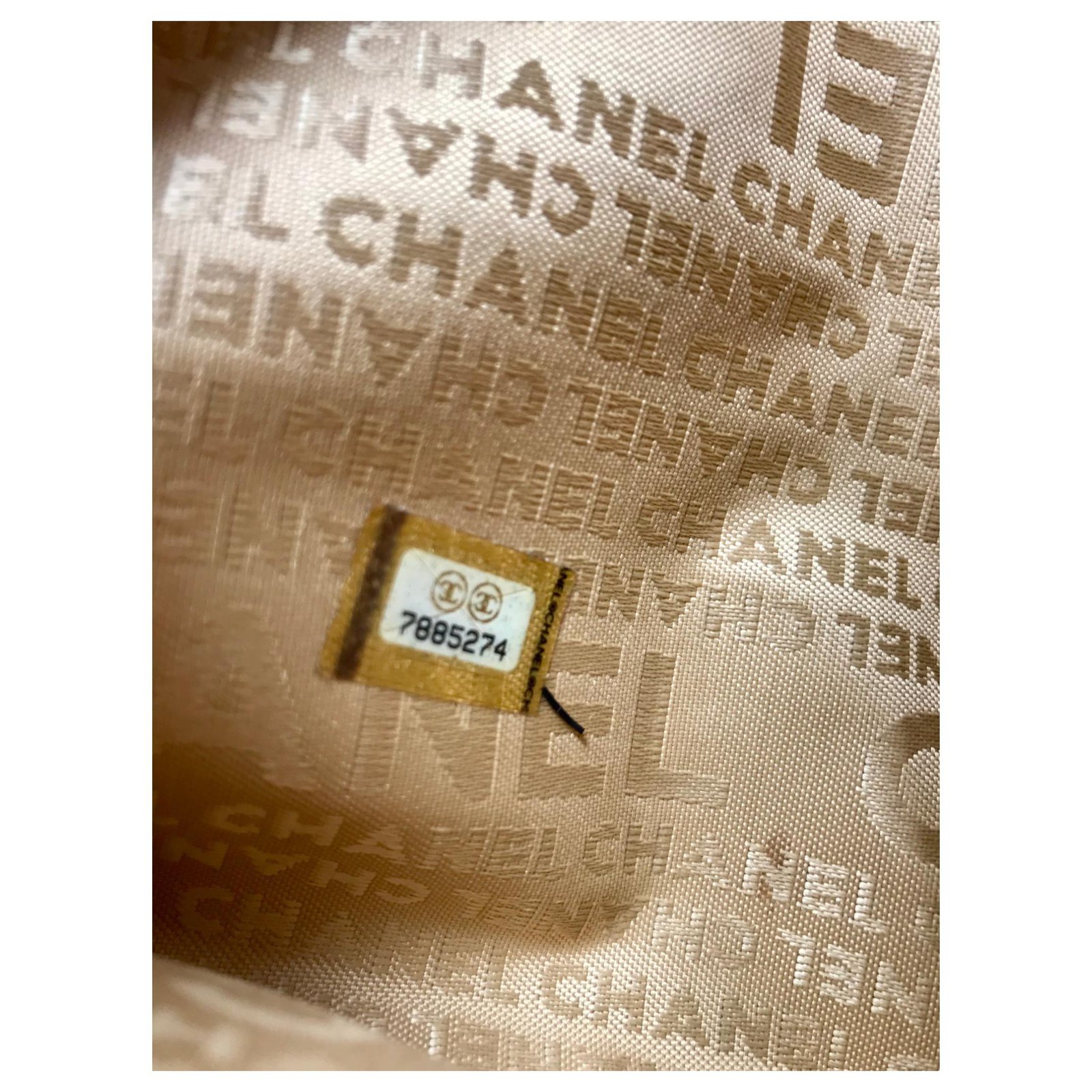 Chanel Crumpled Lambskin Mini Hobo Bag Beige 