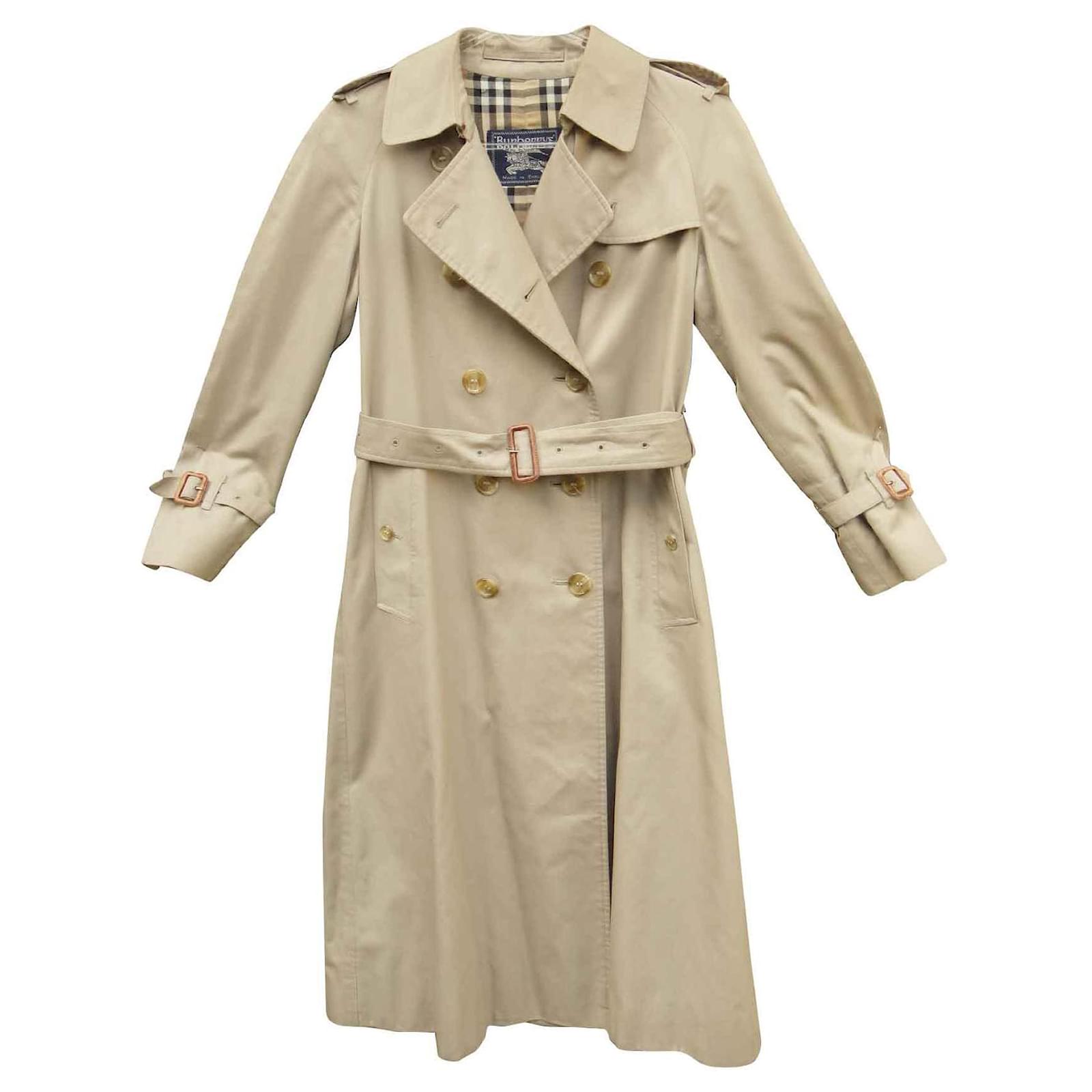 trench Burberry vintage taille 32/34 Coton Polyester Beige ref.124890 - Joli Closet