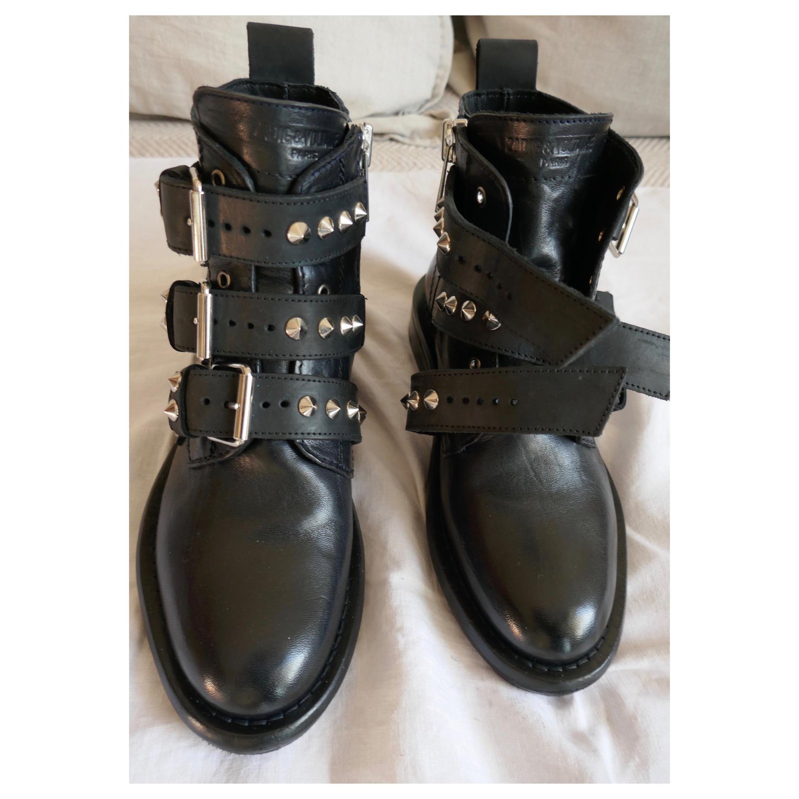 zadig and voltaire laureen spike boots