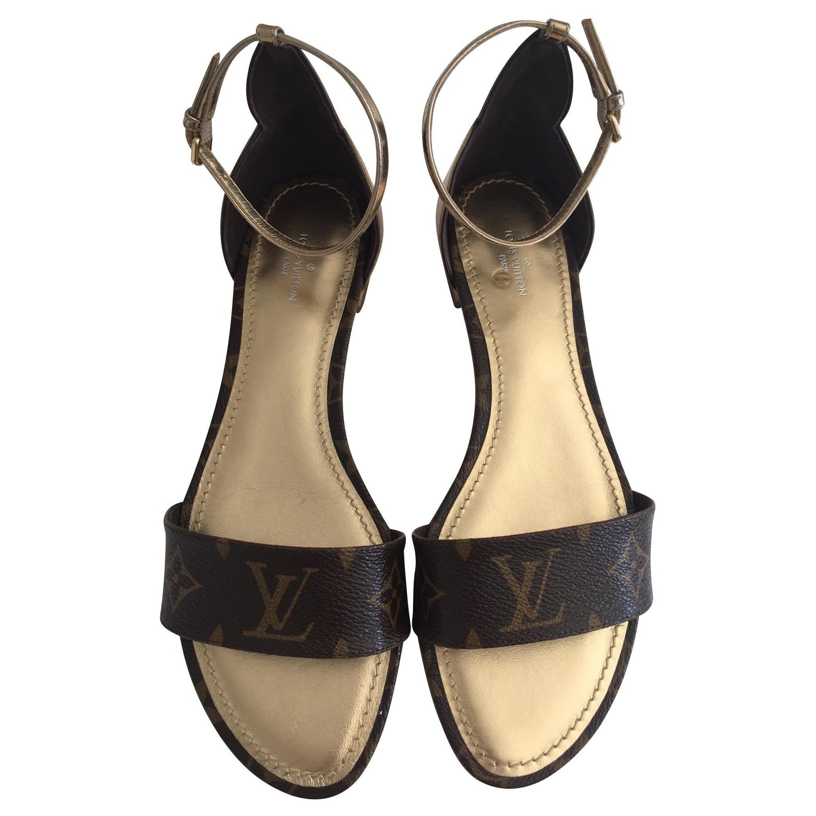 Louis Vuitton Men Sandals Brown Leather ref.307771 - Joli Closet