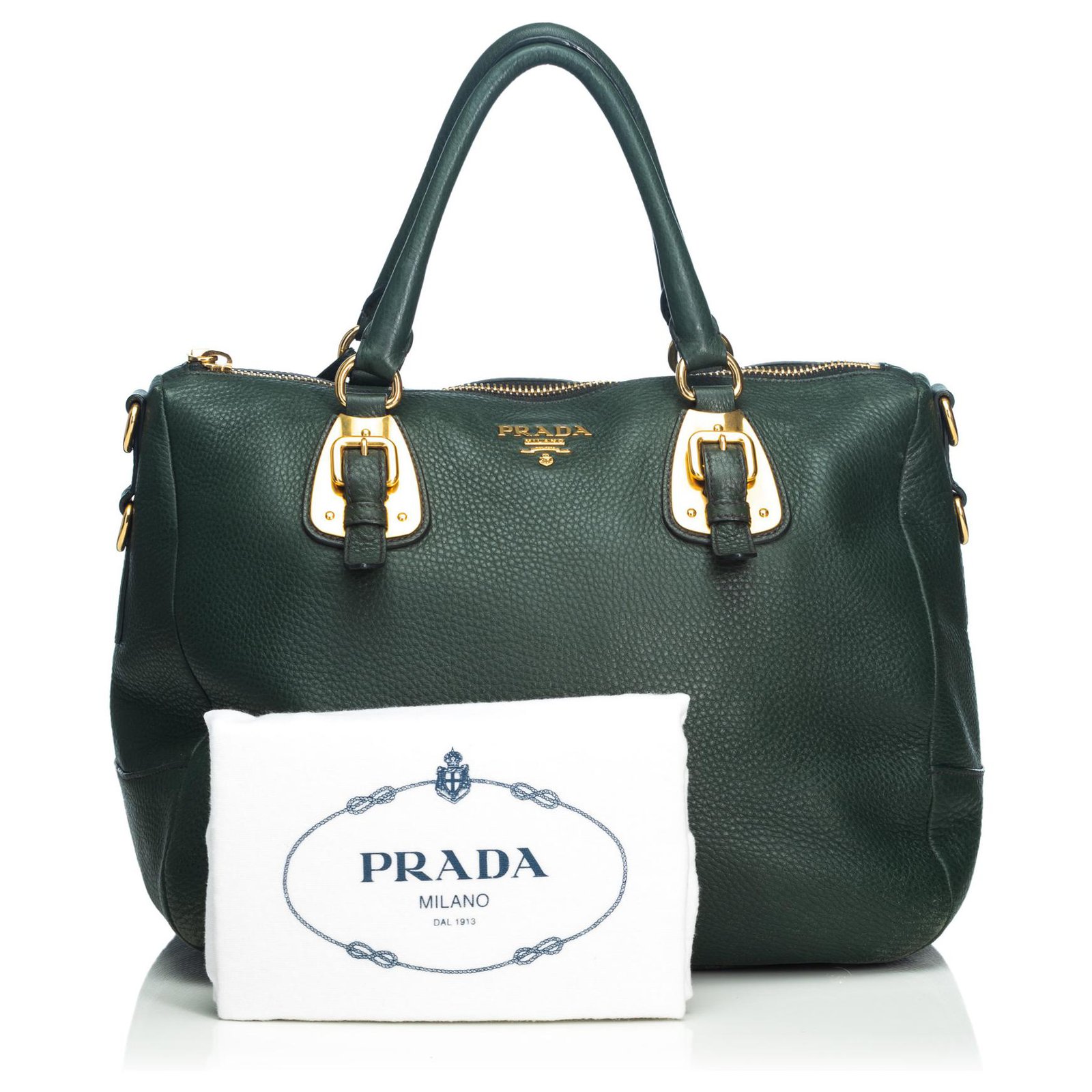 prada green handbag