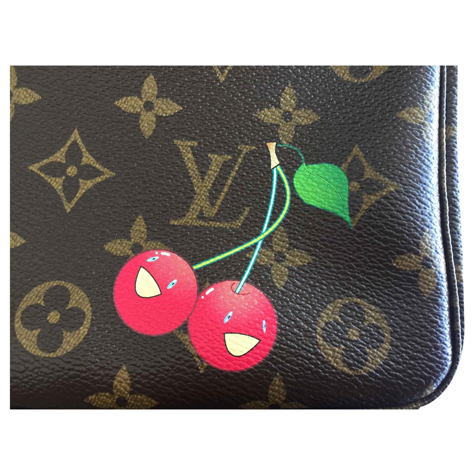 Takashi Murakami Louis Vuitton Monogram Cherry Pochette