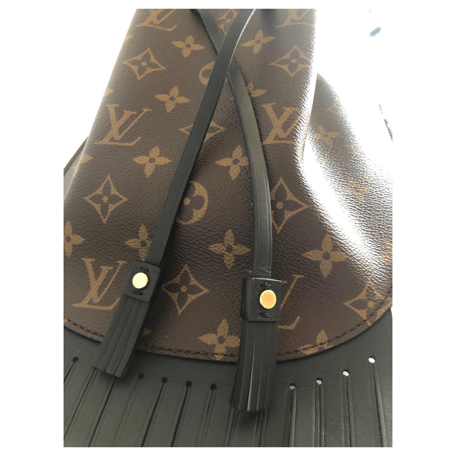 Louis Vuitton Fringed Noe Brown Cloth ref.145193 - Joli Closet