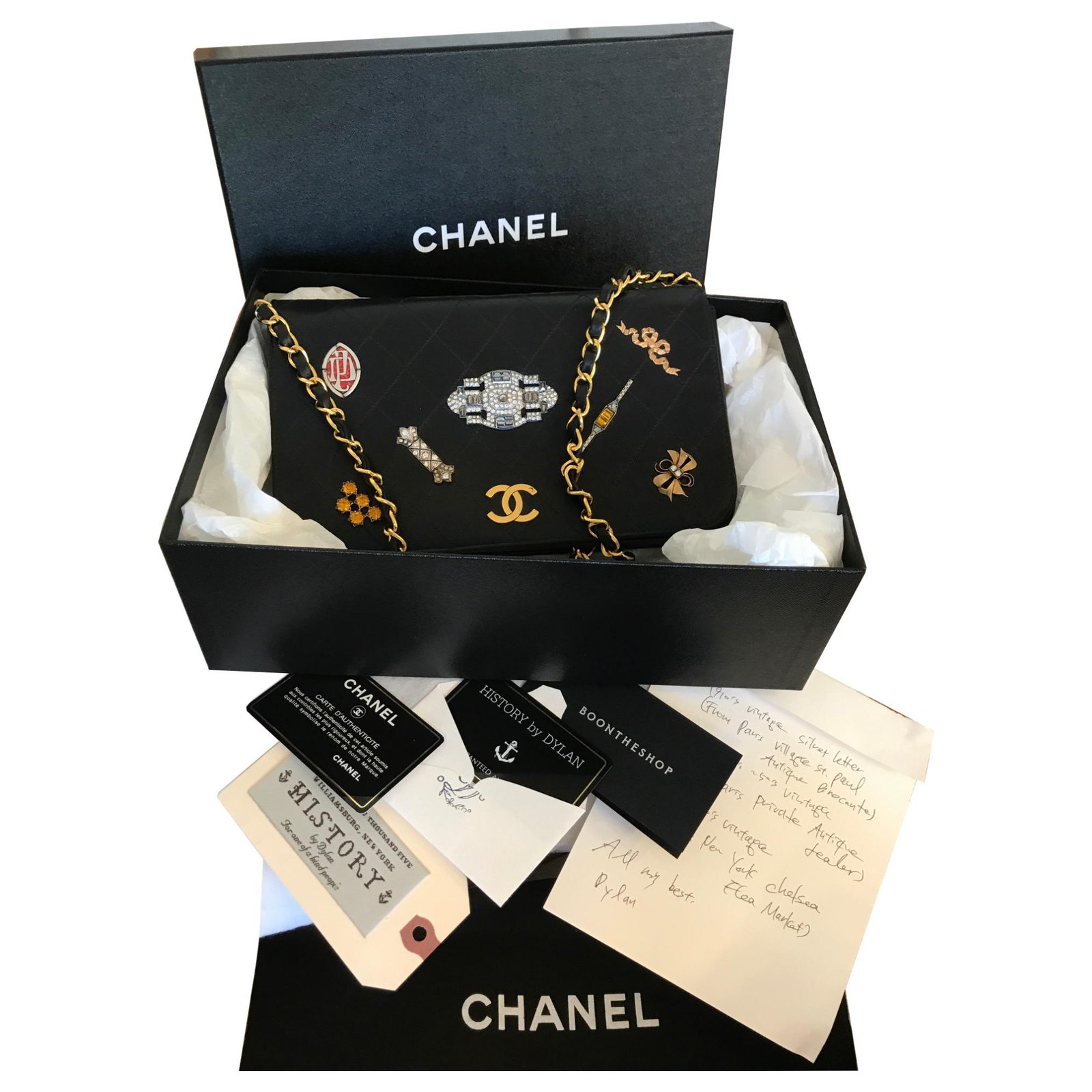Chanel 1950s Vintage Dylan Ryu I love You Shoulder Bag COLLECTOR PIECE