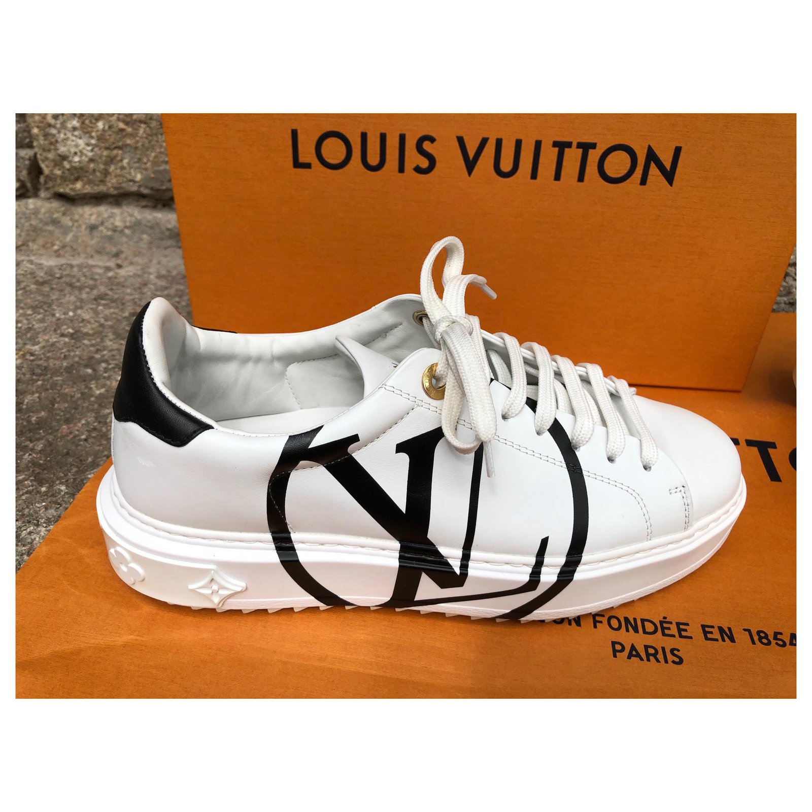 Louis Vuitton Monogram Escale Time Out Sneakers - ShopStyle