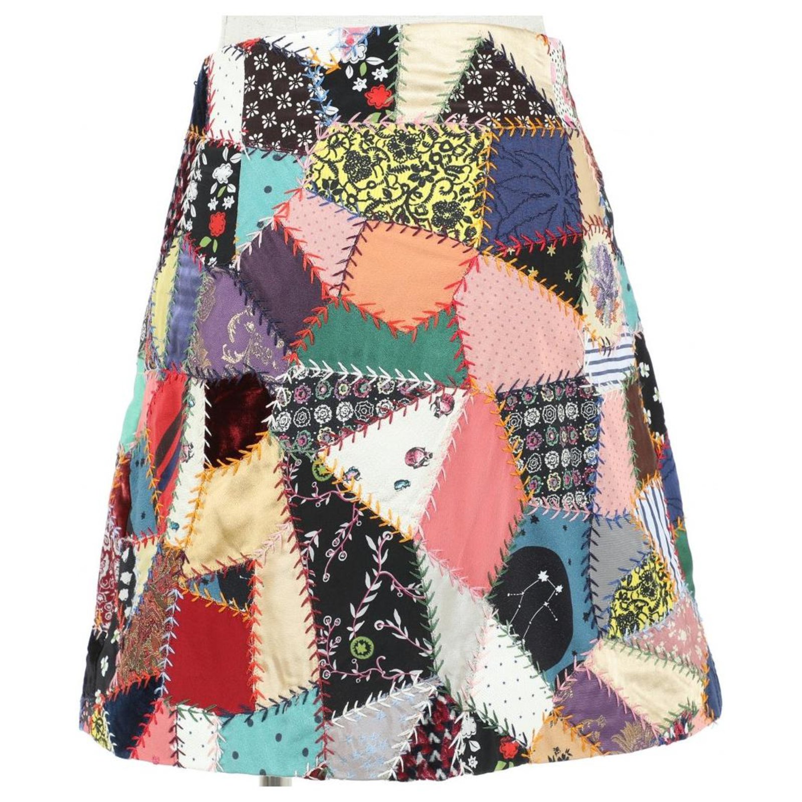 dior patchwork skirt