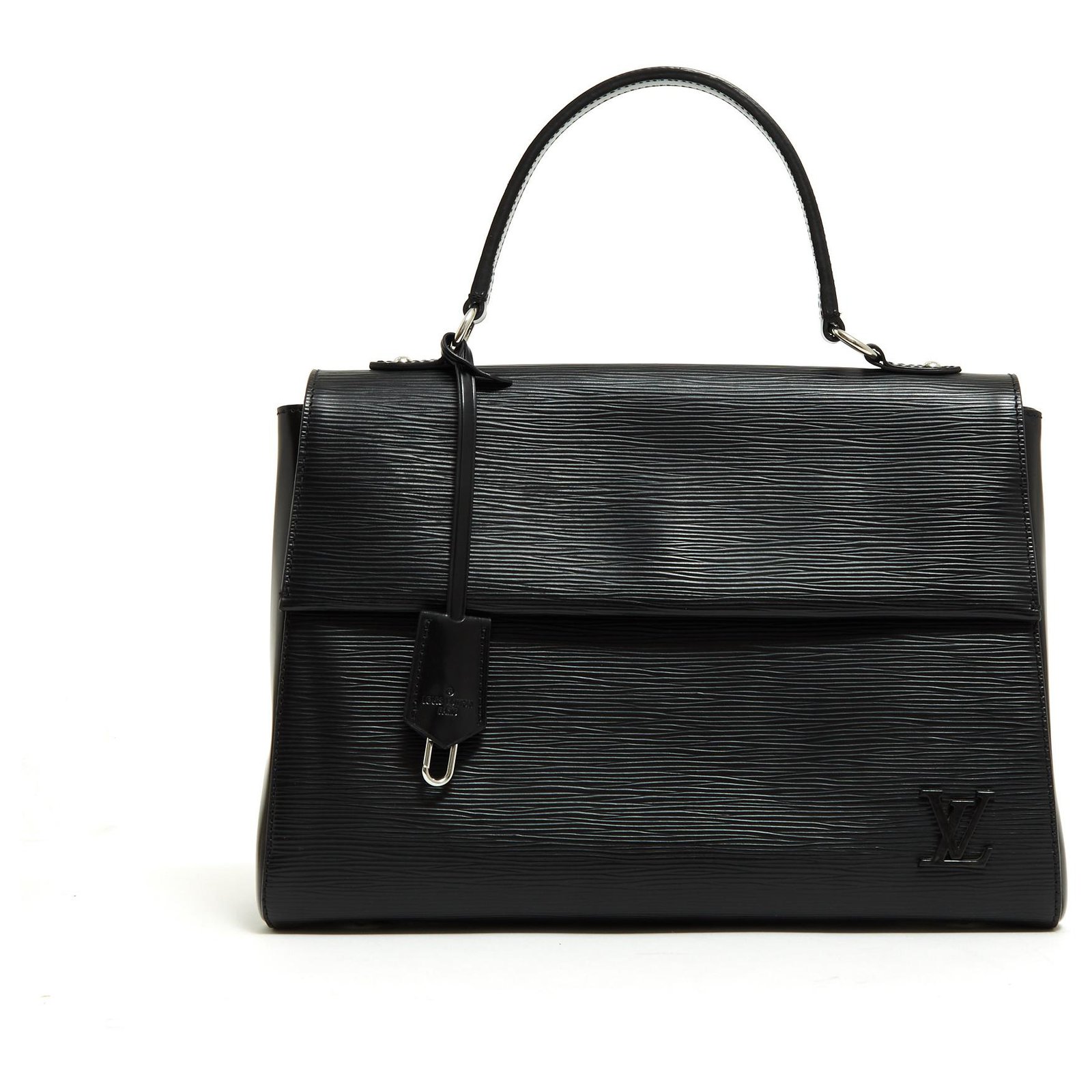 Louis Vuitton CLUNY MM STRAP MONOGRAM Black Leather Deerskin ref.126926 -  Joli Closet