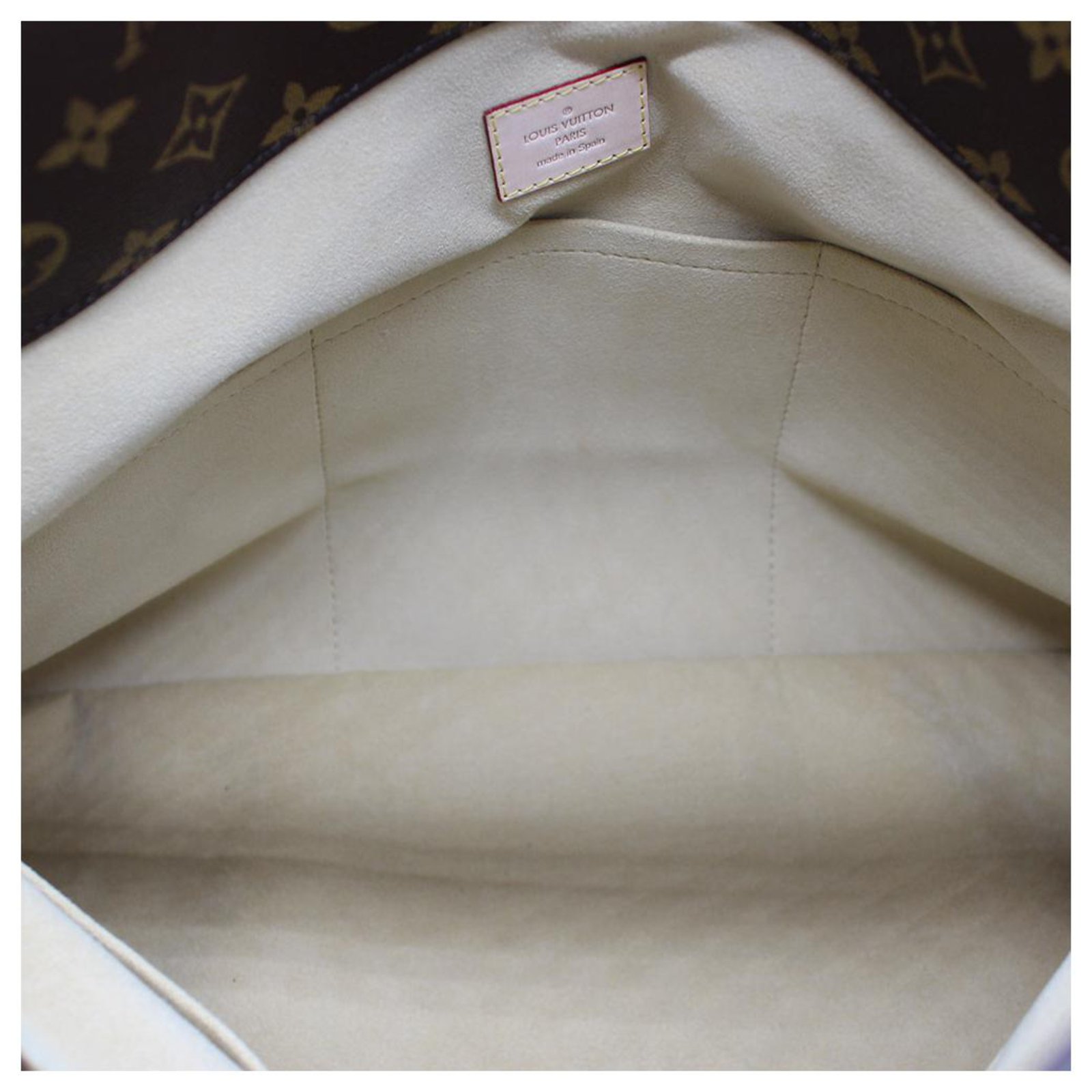 Artsy cloth handbag Louis Vuitton Brown in Cloth - 37899242