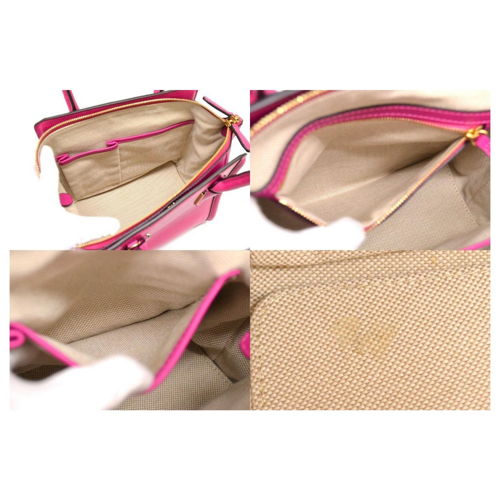 pink mcm shoulder bolsa