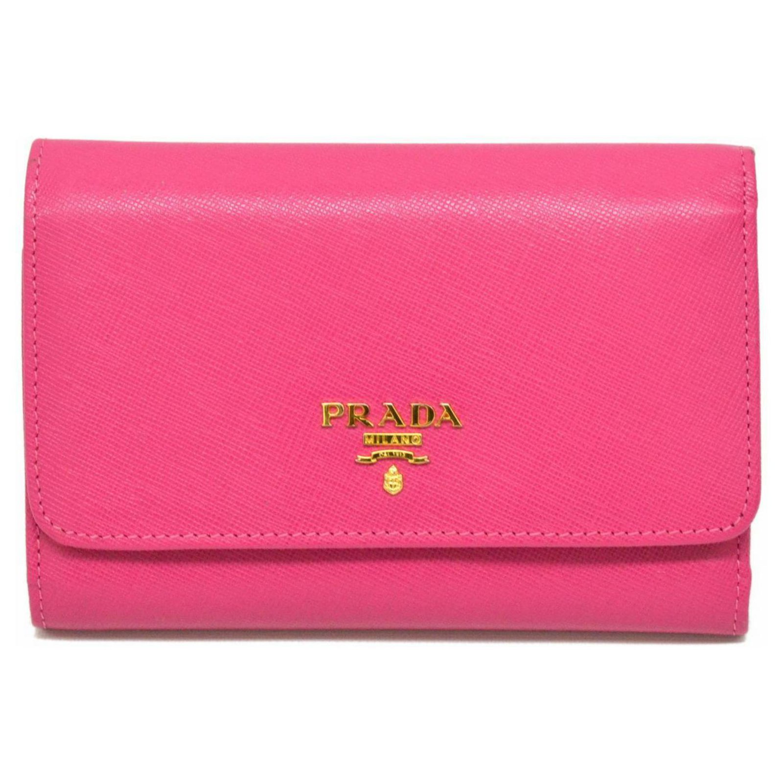 Prada Saffiano Pink Leather ref.127619 - Joli Closet