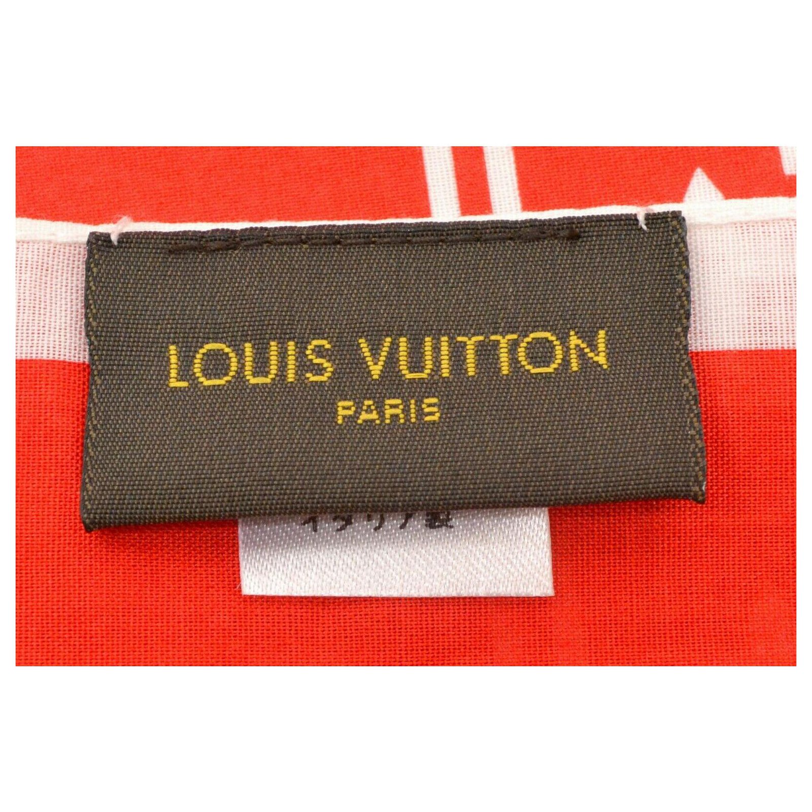 Autre Marque Louis Vuitton x Supreme Monogram Scarf Red Cotton ref