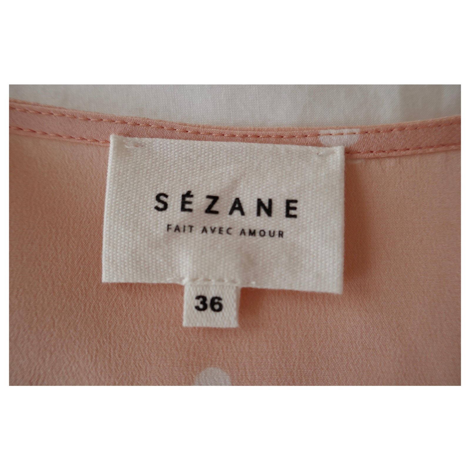 Sezane Sezane Silk Blouse Pink Ref 1233 Joli Closet