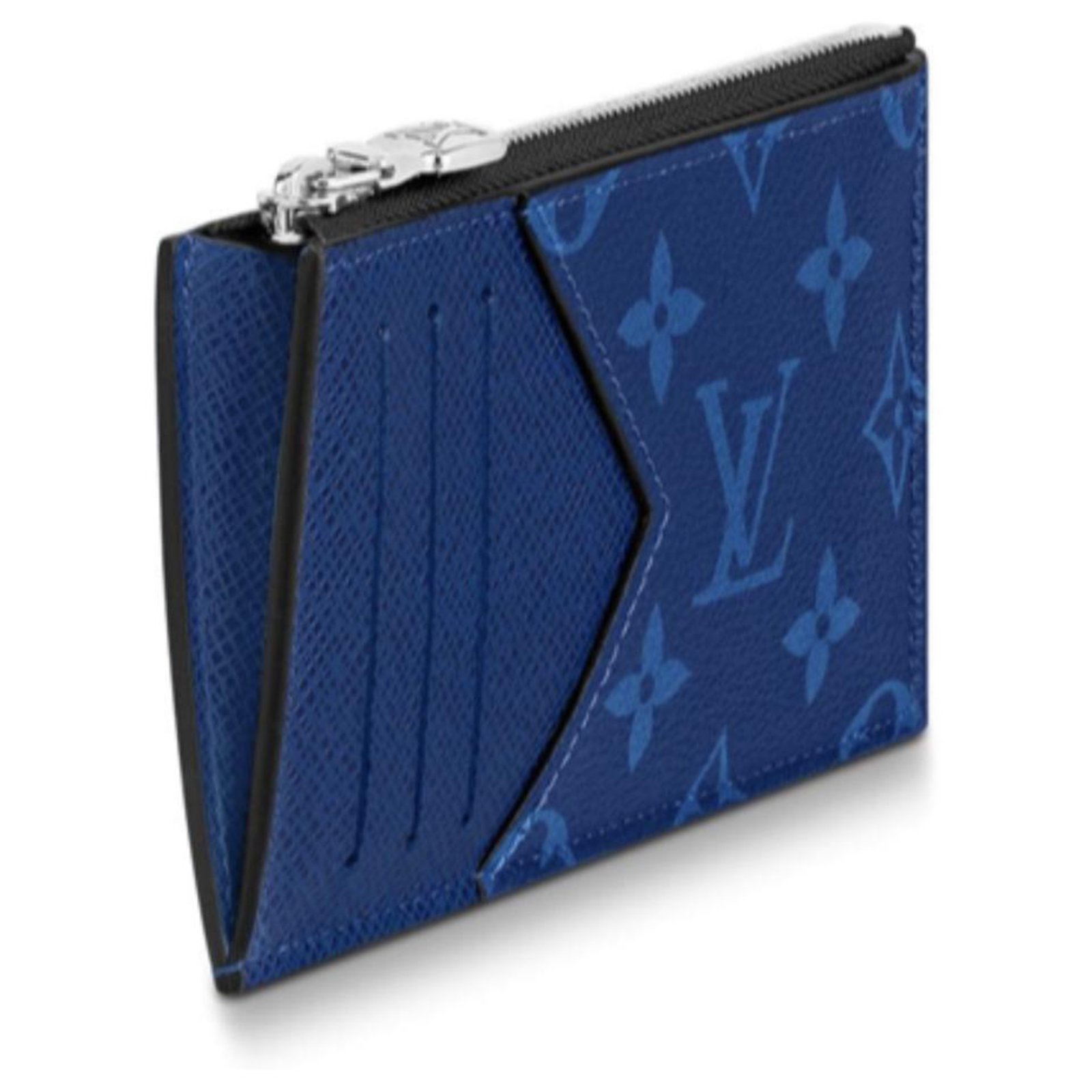 Louis Vuitton card wallet new Blue Leather ref.128362 - Joli Closet