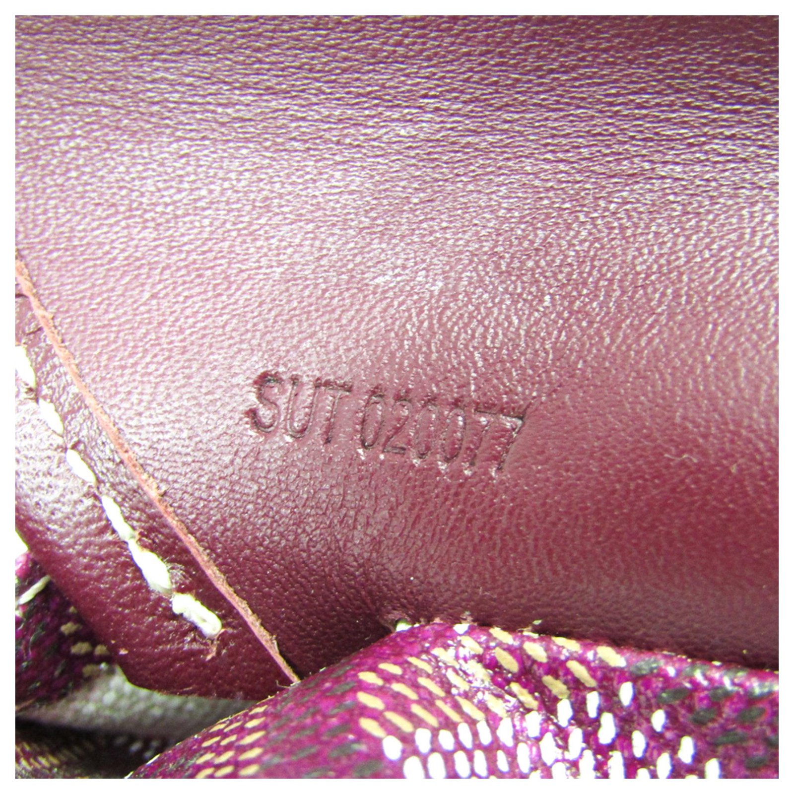 Goyard Purple Goyardine Saint Louis Junior Leather Cloth Cloth ref.128407 -  Joli Closet