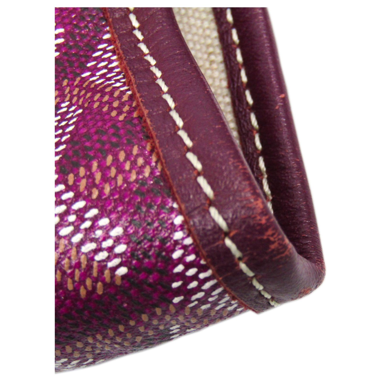 Goyard Purple Goyardine Saint Louis Junior Leather Cloth Cloth ref.128407 -  Joli Closet