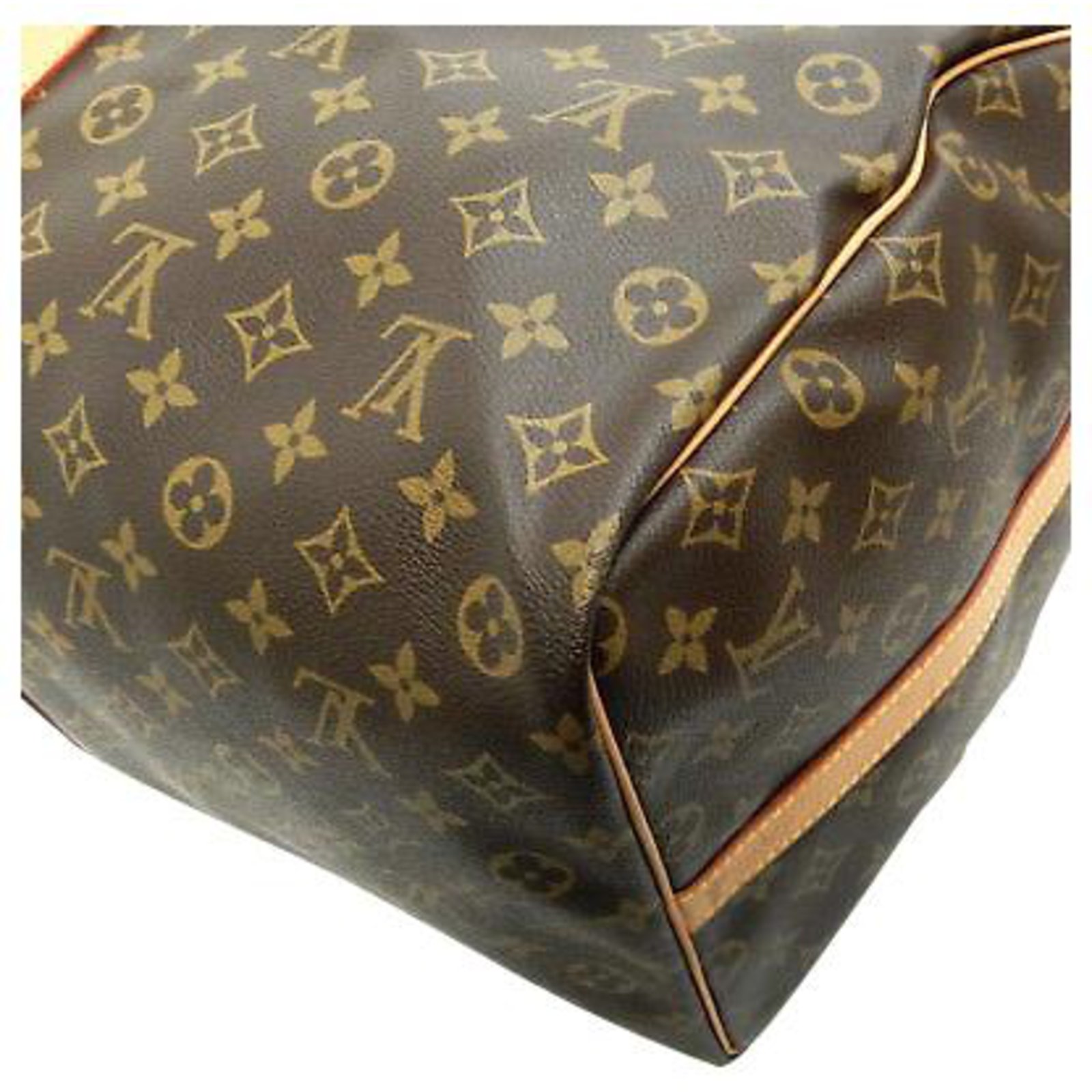 Louis Vuitton Louis Vuitton Keepall Bandouliere 60 Travel bag Cloth Brown ref.128454 - Joli Closet