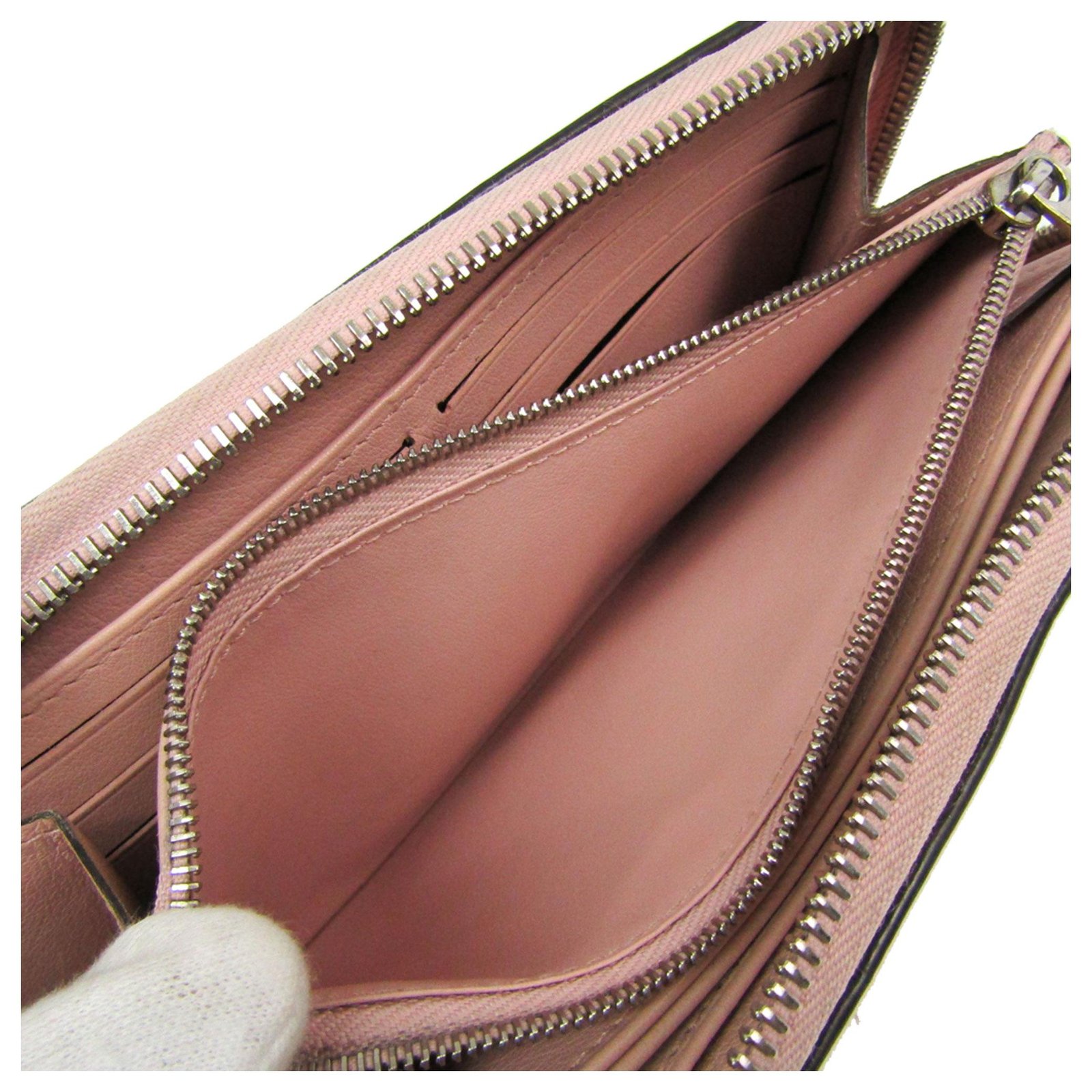 Louis Vuitton Pink Mahina Zippy Wallet Leather Pony-style calfskin  ref.320348 - Joli Closet