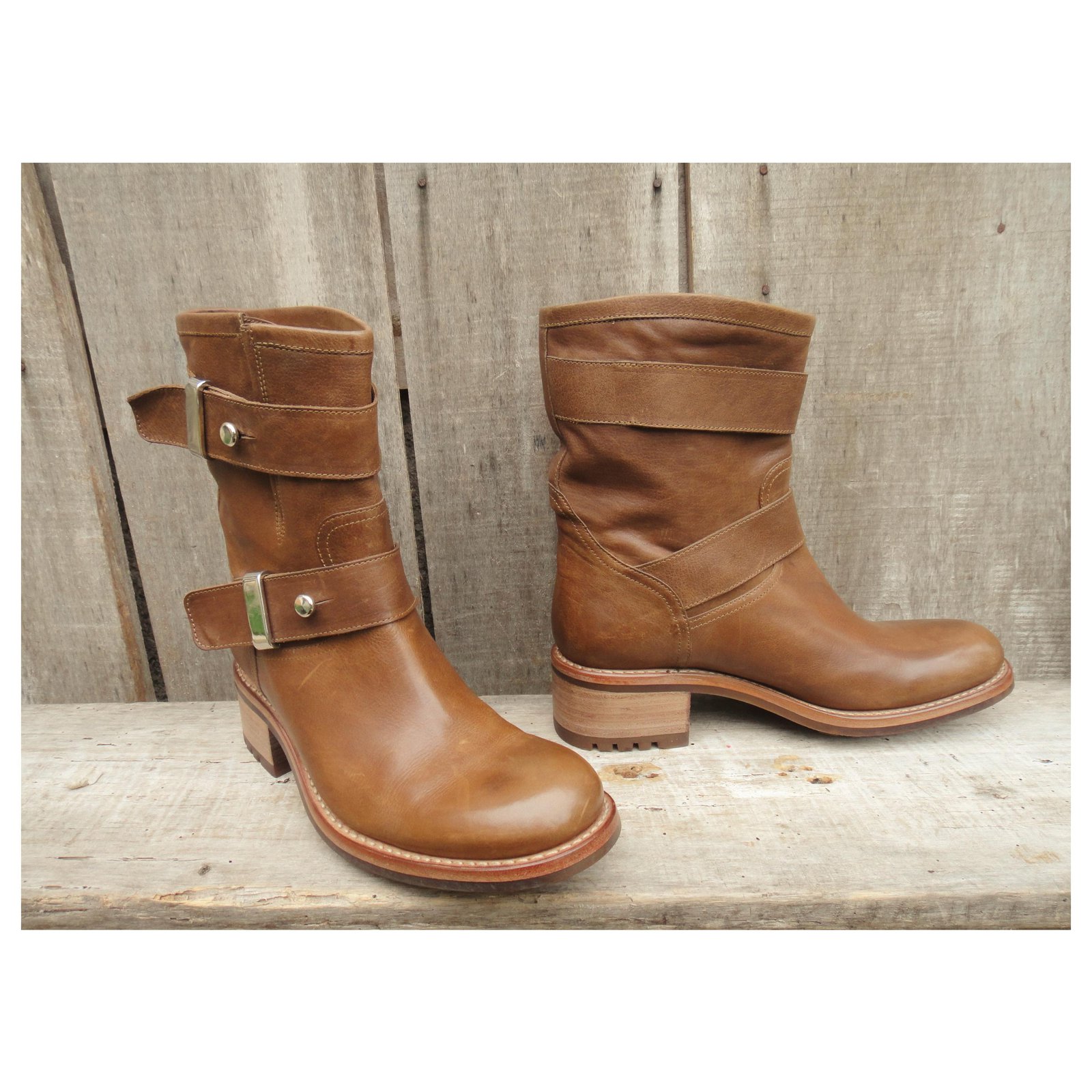 bottes mjus marron