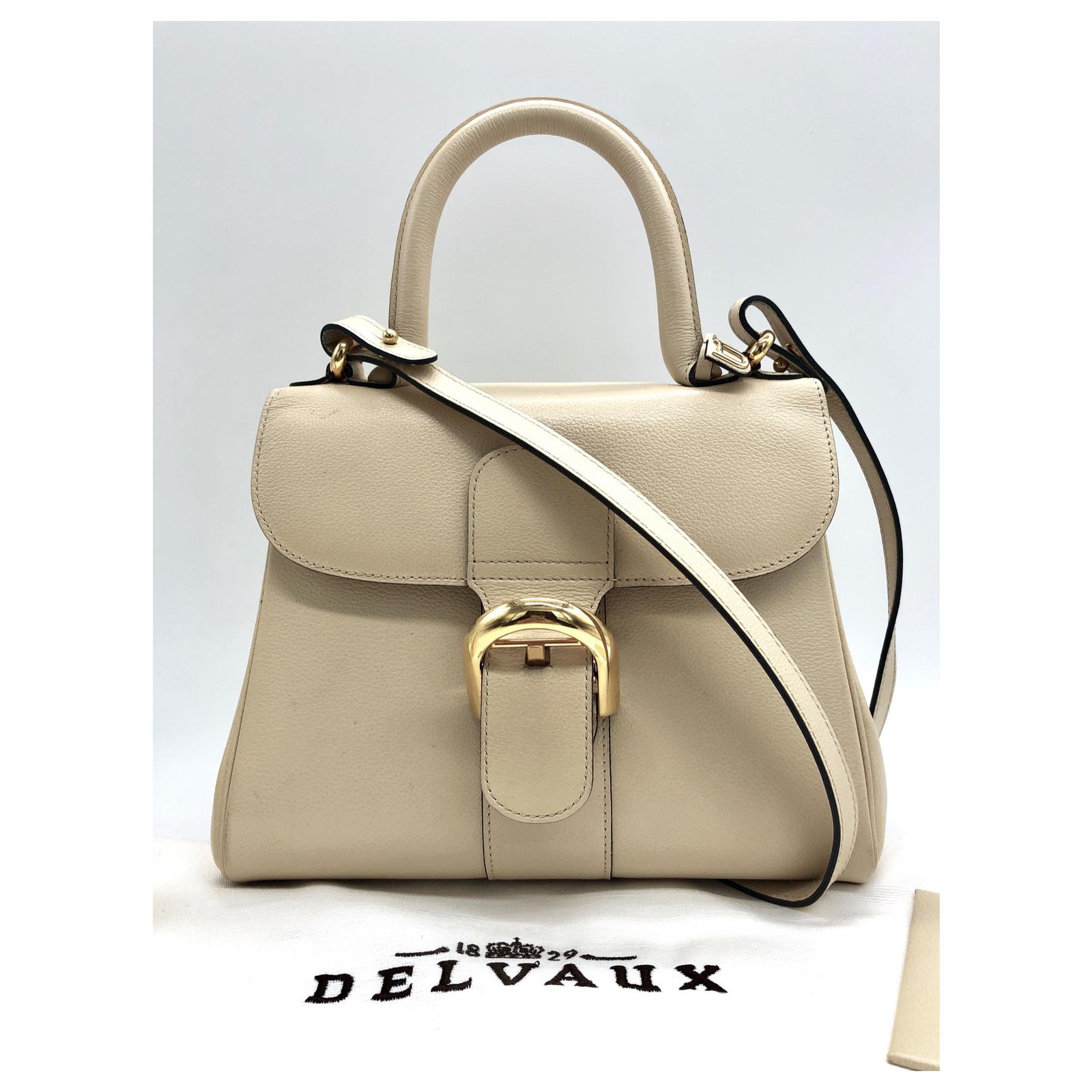 Delvaux The Brilliant Cream Leather ref.129424 - Joli Closet