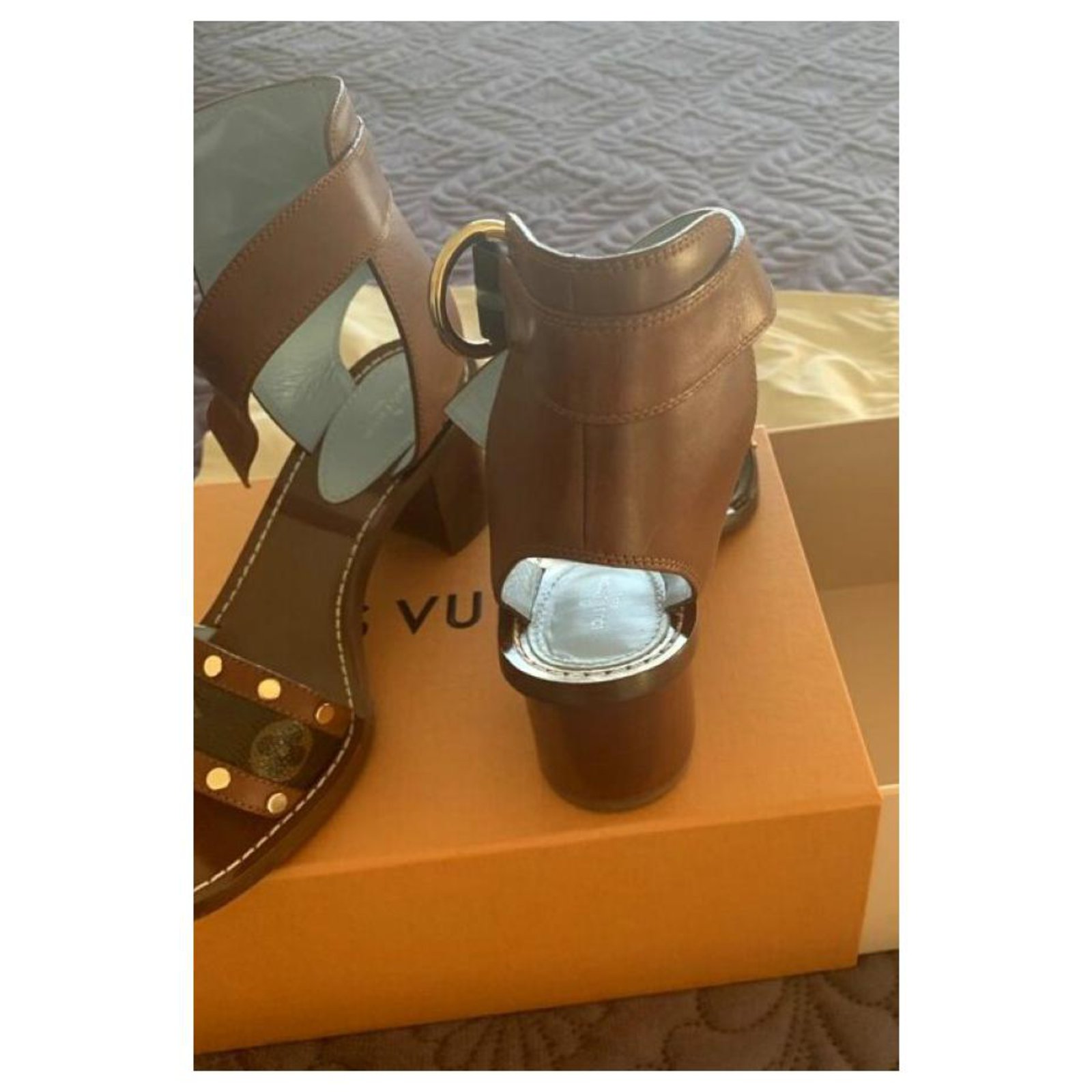 Louis Vuitton Passenger Sandal in Brown